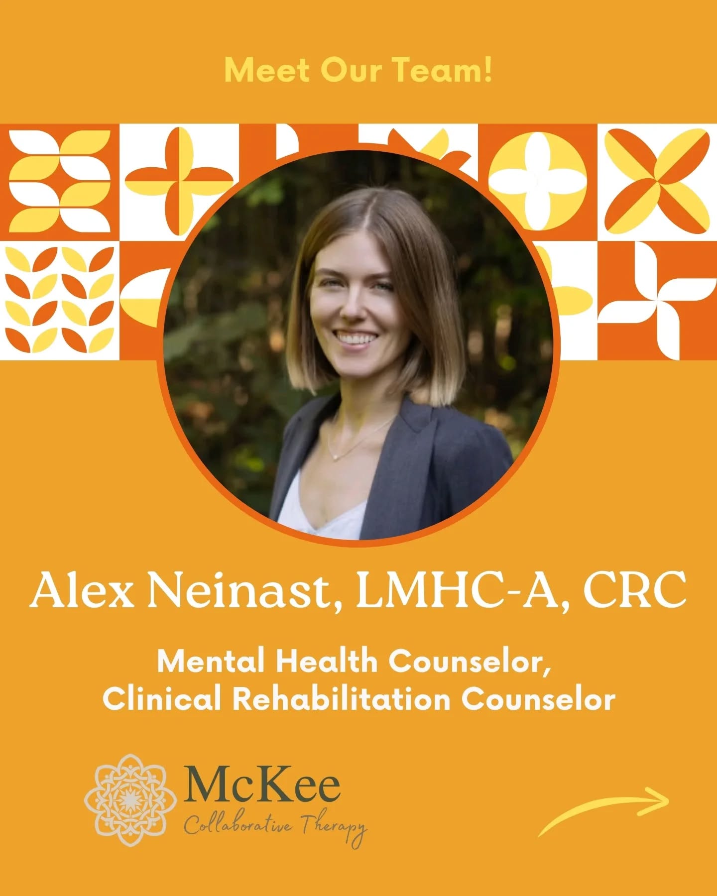 ⭐Provider Spotlight!⭐
Meet Alex!
She's a Mental Health Counselor and Clinical Rehab Counselor who provides therapy for teens and adults.
➡️ Alex has immediate availability for new clients and we can't wait for you to meet her!
Alex specializes in:
🔶 Adults and teens navigating life transitions, disability and chronic health conditions, & identity development
🔶 Coping with anxiety, stress, and depression
🔶 Substance use, recovery, and harm reduction
🔶 Spirituality, existential exploration, and meaning-making
🔶 Building self-acceptance, empowerment, and balance in daily life
Swipe to read about Alex's therapeutic approach and to learn some fun facts about her!
#mentalhealth #mckeecollaborativetherapy #affirmingtherapist #anxietytherapist #durhamnctherapist #therapistintro #durhamnc #nctriangle