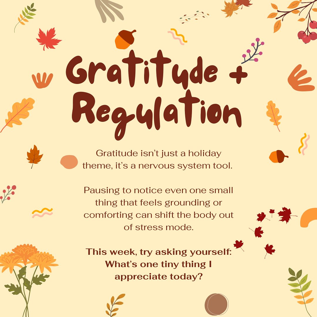 Gratitude is about giving your nervous system something steady to land on. This week try pausing and notice something you’re grateful for! 💛💛
#thanksgiving #poppycounseling #mentalhealth #dallastherapist