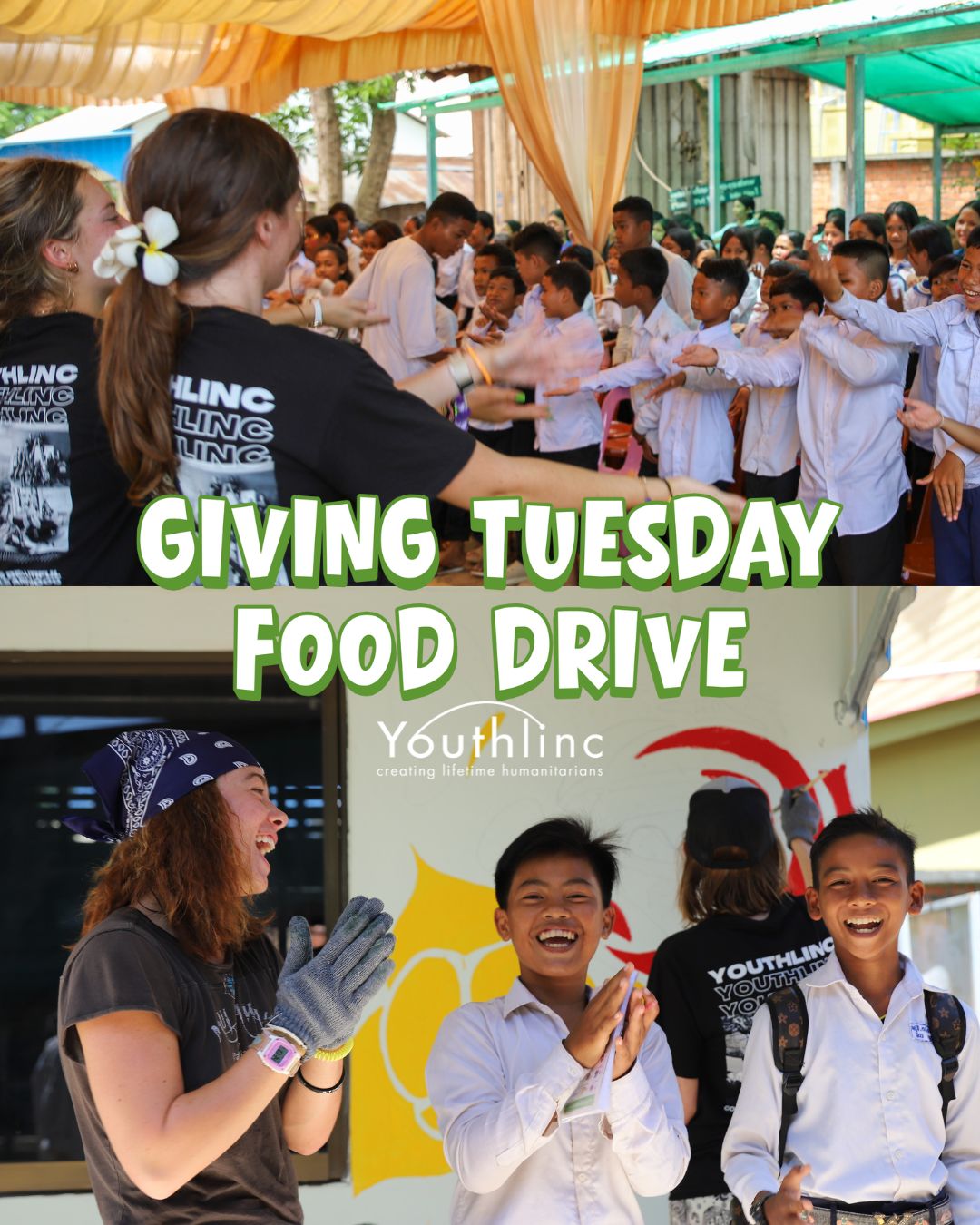 This year in lieu of Giving Tuesday, we’re inviting our Youthlinc community to take action against food insecurity right here in Utah.
More than 415,000 Utahns don’t know where their next meal is coming from, including 1 in 6 children. As a service-minded community, we can make a real impact together.
How you can help:
• Bring food donations to the Youthlinc office and we’ll deliver everything to local food pantries
• Donate directly to the Utah Food Bank by visiting the link in our bio