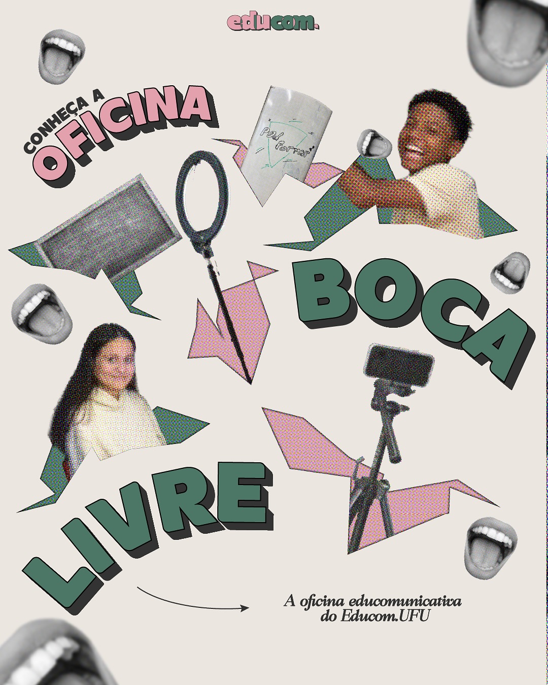 O Educom.UFU apresenta, de forma inédita, a primeira edição de seu projeto-oficina, o Boca Livre. Feito em parceria com o Projeto de Orientação e Formação do Adolescente PROFORMAR, na cidade de Uberlândia (MG), foi voltada para a realização de atividades teórico-práticas com jovens estudantes.
O resultado? O PodFormar, um podcast de quatro episódios que compartilha gostos, sonhos e histórias que não cabem em uma forma.
Para saber mais e fortalecer essa jornada do Boca Livre e do PodFormar, acesse nosso site, Youtube e Spotify (link na bio!).
#oficinabocalivre #podcast #educomufu #sósefazjunto