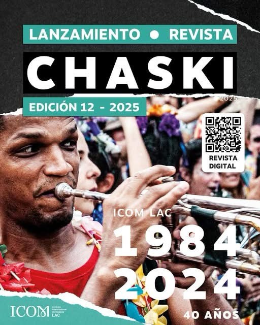 ¡Buenas noticias para la museología de nuestra región! 🎉 La Revista Chaski N°12 de ICOM LAC ya está disponible, presentada con gran éxito en Dubai.
Este número es un hito: conmemora los 40 años de ICOM LAC y recoge el fruto de un trabajo colaborativo increíble.
Este es un tributo a todos los que han construido esta historia. Por eso, hoy queremos destacar la participación del equipo editorial liderado por Yanni Harreman y del ICOM LAC @icom_lac . Su esfuerzo es la base sobre la que seguimos construyendo.
Chaski es un puente de diálogo, memoria y solidaridad.
¡Revisen el enlace y conozcan más sobre los avances y retos de nuestros museos!
📖 Lee la revista completa en la bio: https://revistachaski-icomlac.com/