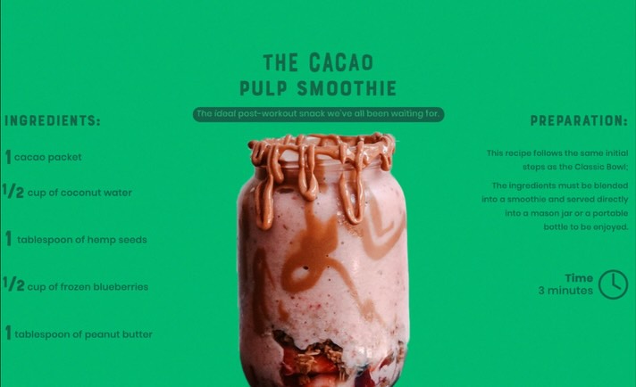 πβ¨ Back with another Palo Santo Recipe.
Today weβre blending one of the freshest and most powerful snacks you can make with our cacao fruit pulp: The Cacao Pulp Smoothieπ₯€
Naturally sweet, creamy, and ready in just 3 minutes, this smoothie is perfect for a post-workout boost or a midday rechargeππ
Ingredients:
β’ 1 cacao pulp packet
β’ 1/2 cup coconut water
β’ 1 tablespoon hemp seeds
β’ 1/2 cup frozen blueberries
β’ 1 tablespoon peanut butter
Swipe to the next image to discover a few Cacao Pulp Facts and learn why this superfruit is so unique, refreshing, and completely different from chocolate. π Discover the fresh side of cacao.
Interested in cacao fruit pulp? Letβs connect! We offer multiple formats depending on your production needs, including:
β’ 100 g sachets (R&D, sampling, retail trials)
β’ 1 kg pouches (small-batch production)
β’ 4 kg pouches (HORECA & foodservice)
β’ 25 kg carton boxes (industrial scale)
π© info@haciendapalosanto.com
#PaloSantoRecipes #CacaoFruit #CacaoPulp #SmoothieRecipe #HealthyFood #ExoticFlavors #Superfoods #EcuadorCacao #haciendapalosanto