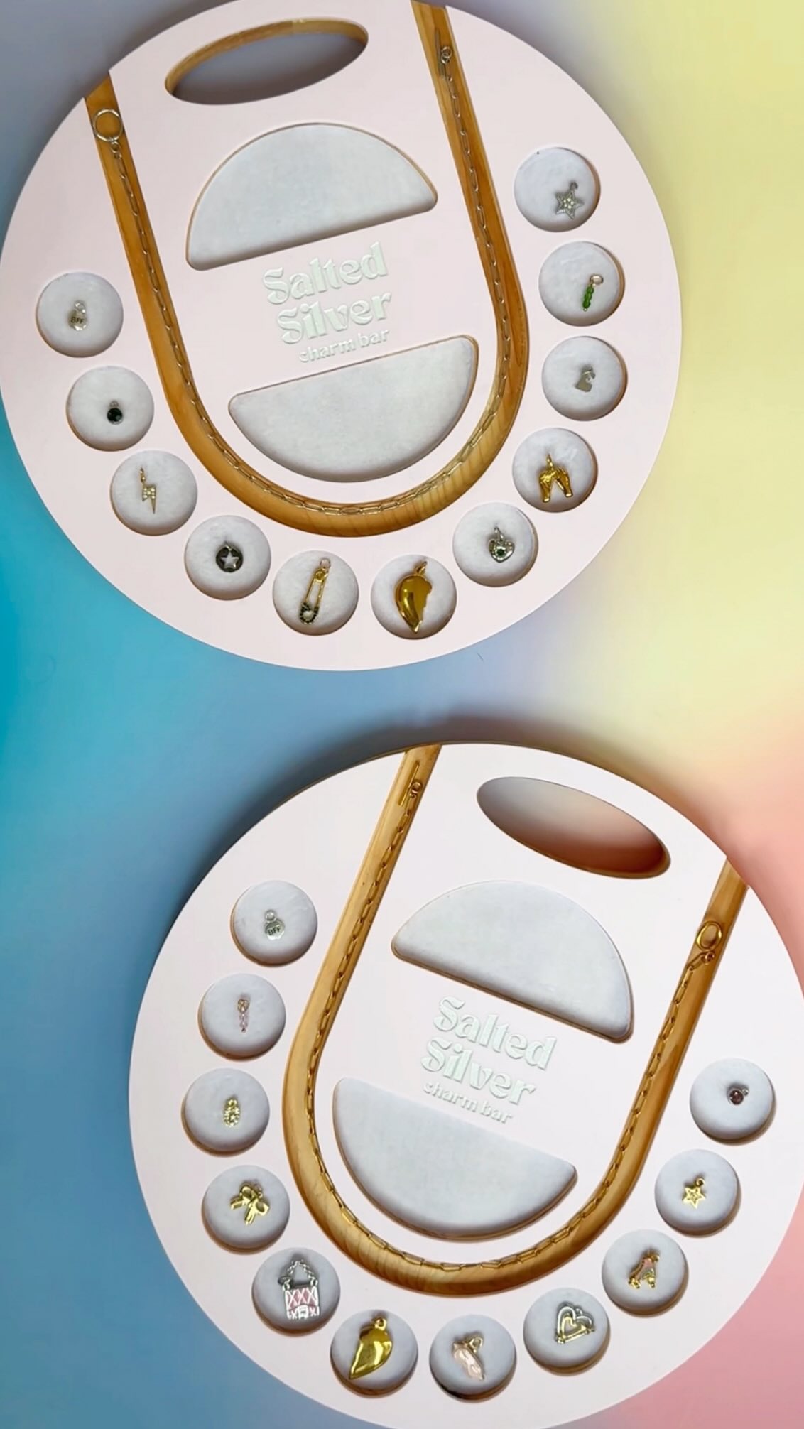 Are you a Glinda or an Elphaba? 💖💚 Either way… your charm necklace is about to be ✨wicked✨ cute! #charmbar #charmnecklace #shopdnb