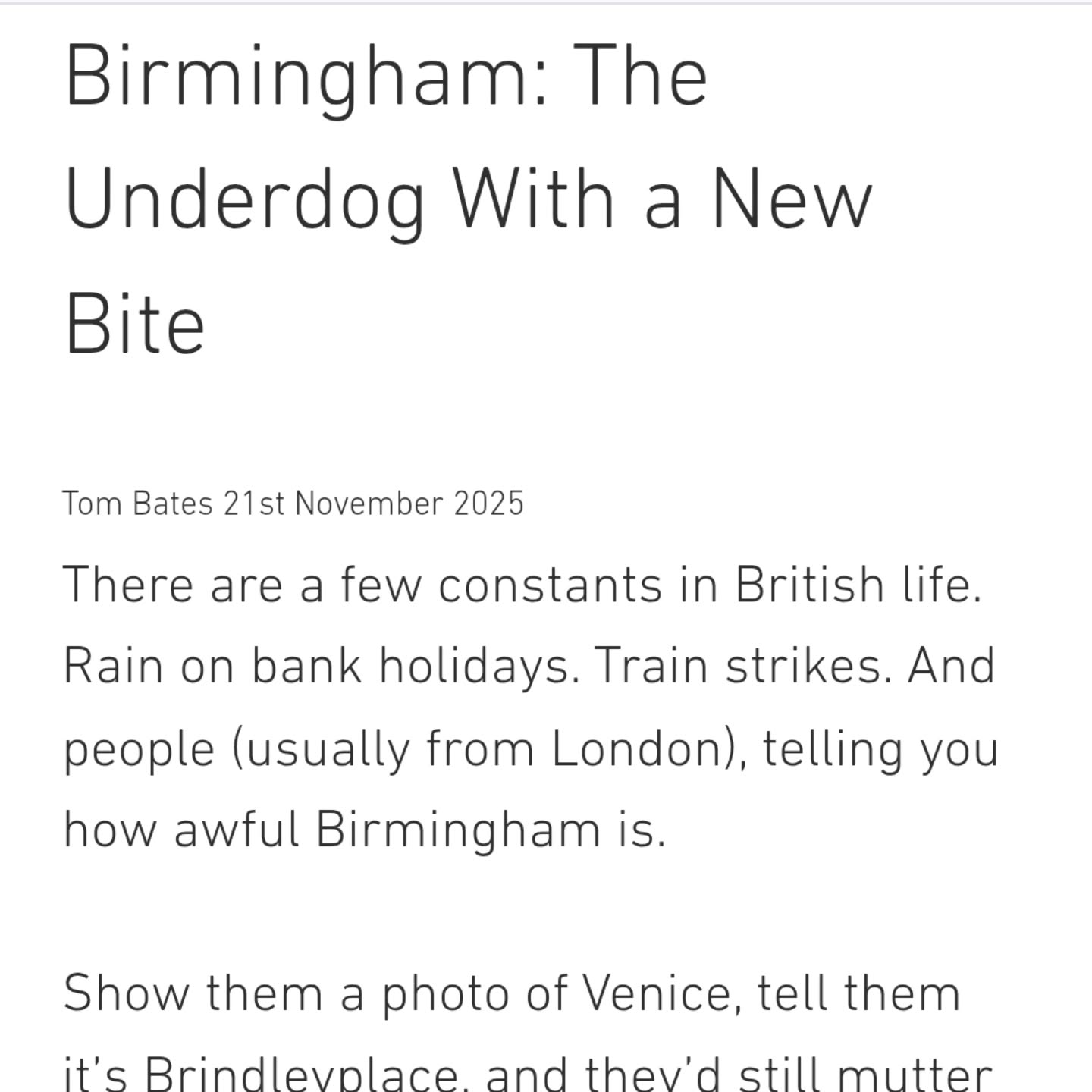 Big news for Brum! ⚽️
The announcement of Birmingham’s brand-new Sports Quarter has brought a huge buzz to the city — and we’re all for it.
One of our Directors, Tom (who’s practically an honorary Brummie at this point as he's there so much), has written a new blog sharing his thoughts on what this investment could mean for business, culture and the future of the city. 🌆✨
Have a read and see why Birmingham’s underdog story might be turning into a major comeback. 💪💙
Read Here 🔽🔽🔽🔽🔽🔽
https://www.cleanoffice.co.uk/post/birmingham-the-underdog-with-a-new-bite
🔼🔼🔼🔼🔼🔼🔼🔼🔼🔼🔼
#brum #BirminghamBusiness #sportsquarter #birminghamcity #bcfc #investment #citycenter #footballnews #stadium #digbeth