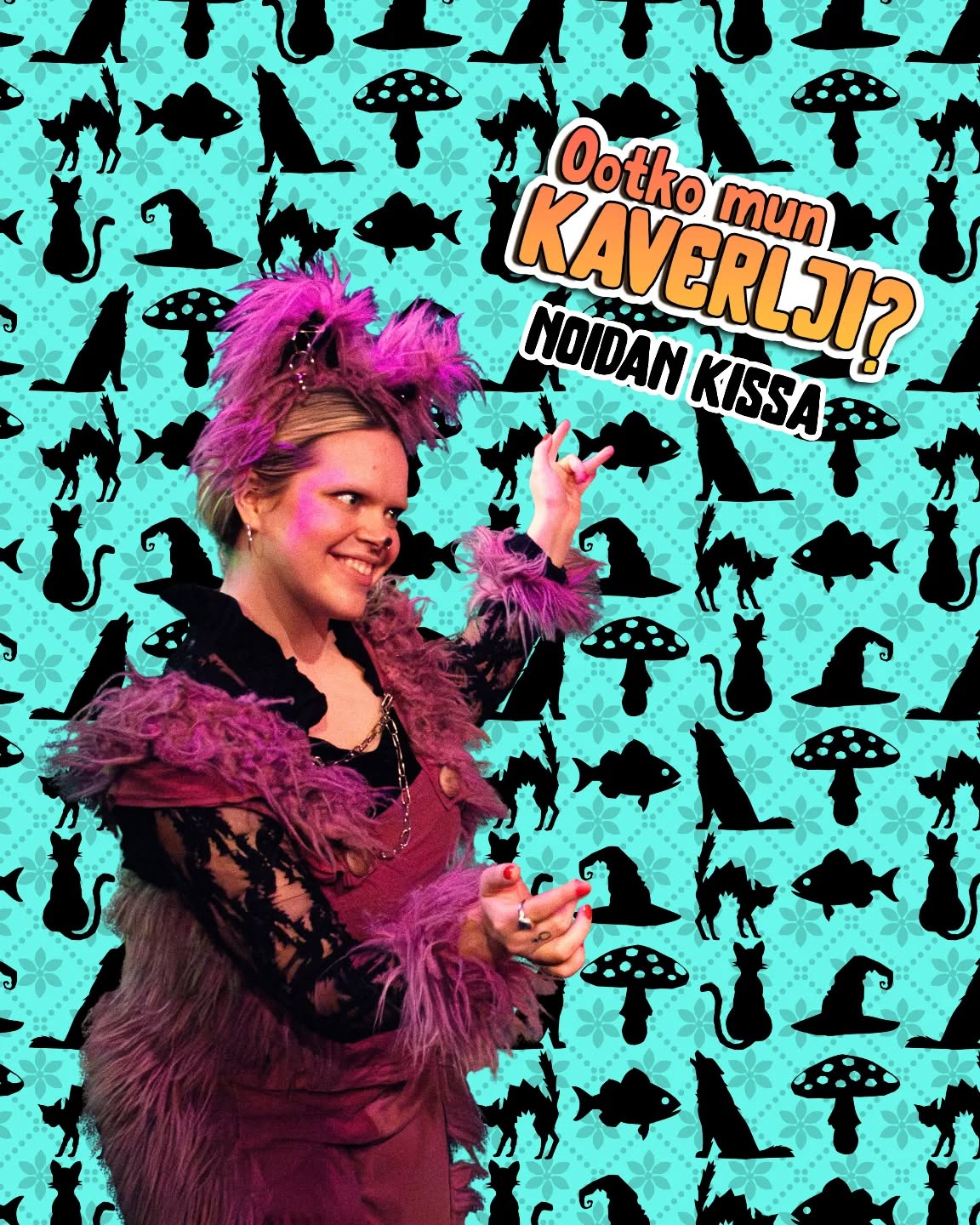 Esittelyvuorossa Noidan kissa (Nette Turunen):
- Noidan uskollinen apuri, taikavoimainen kujakatti, pitää uunin kuumana emäntänsä leipomuksia varten. Varmistaa, että vieraat syövät ja nukkuvat hyvin ennen aamun piirakkatalkoita.
Seuraavat Ootko mun kaverlji? näytökset @pakkahuonejoensuu
23.11. klo 13 (Valo lastenkulttuurifestareiden ohjelmaa)
28.11. klo 18
29.11. klo 15
Lisätiedot, liput ja muut esitysajat www.vaarapyora.com
#lastenteatteri #musiikkiteatteri #lastenkulttuuri #lastentapahtumatjoensuu #lastenjoensuu #teatteri