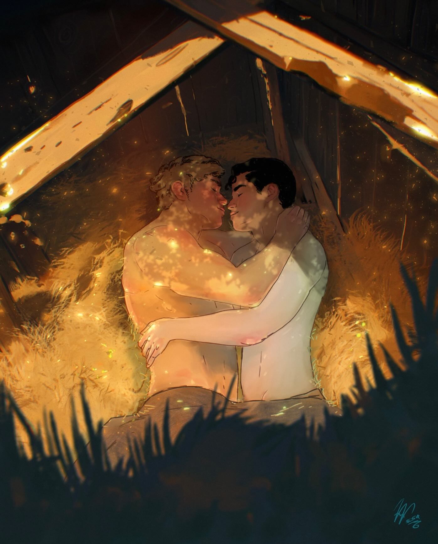 ‼️SWALLOWED BY NIGHT CHARACTER ART‼️
This gorgeous character art was created by @egorod and what an amazing job he did!
The scene depicts the main character, Vinny (right) after spending the night with his enemy, Jude (left). If you like this art and are interested in the story, add it to your Goodreads! Links are in my bio and preorders will be available soon!
#characterart #swallowedbynight #vampires #dystopian #romance #lgbt vampires, romance, MM, lgbt, character, art