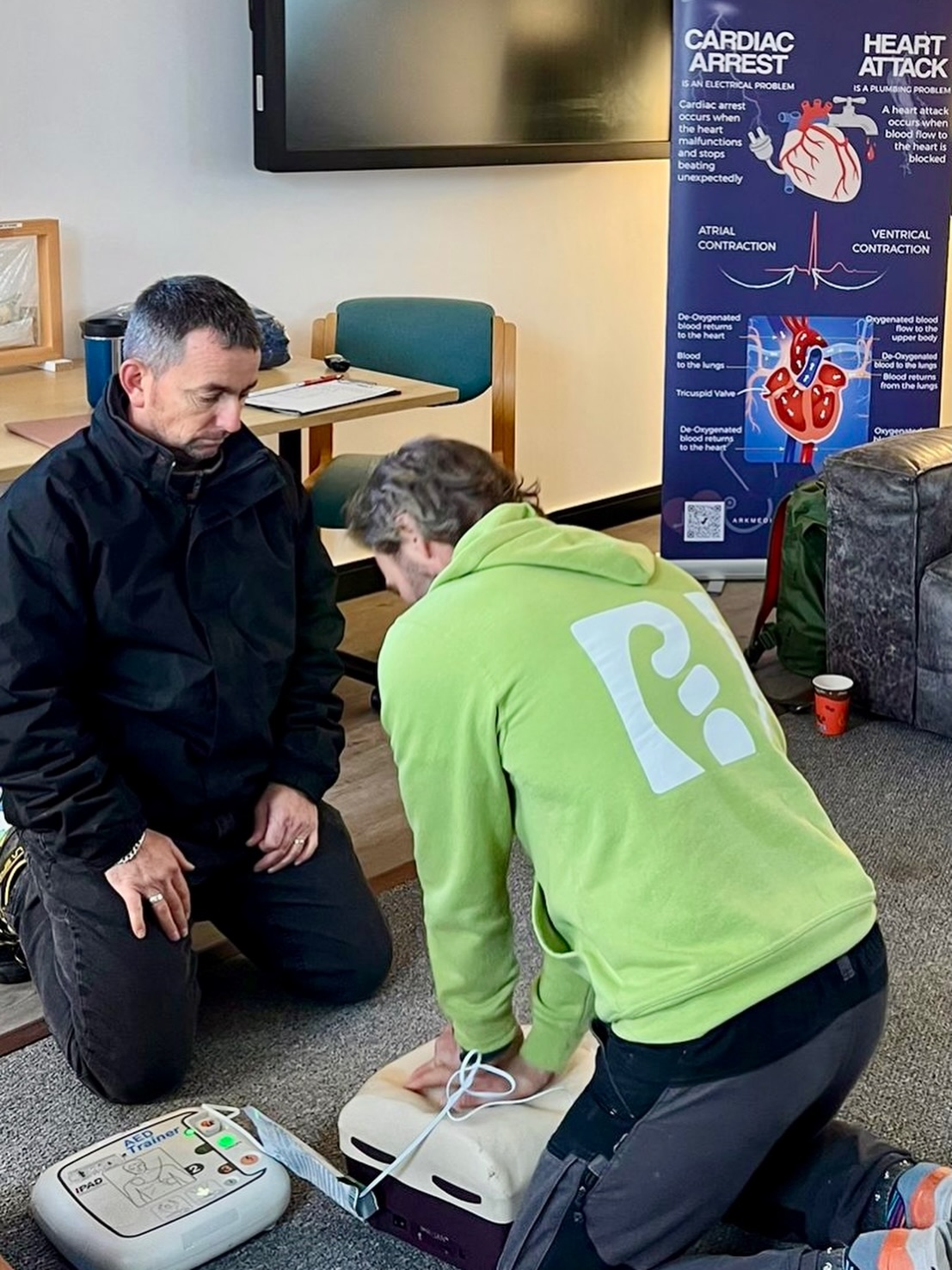 🚑 Another Successful First Aid at Work Course Delivered!🚑
This week, Ark Medical Solutions proudly conducted a First Aid at Work course for two local companies, enhancing workplace safety and preparedness. Our unique blended learning approach combines eLearning with hands-on, face-to-face training, allowing participants to complete the theoretical component at their own pace before diving into crucial practical skills during the in-person session.
By integrating eLearning, we ensure that our face-to-face time focuses on the most important aspects of First Aid, making the training more effective and engaging. Plus, all our courses are led by serving 999 staff, not instructors who have moved on from active service or never done the job. This means you’re receiving the latest best practices and real-life experiences straight from professionals who are currently in the field.
Interested in empowering your team with essential First Aid skills? Whether you’re an individual, part of a group, or representing an organisation, we have tailored courses for you. Contact us today for more information!