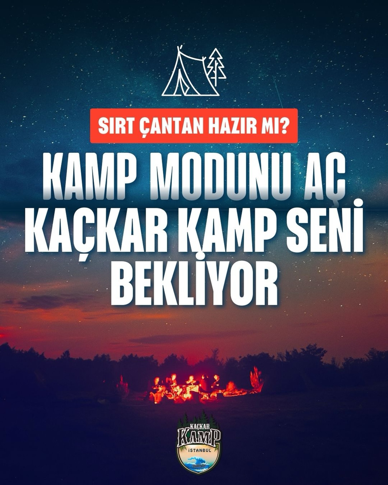 Bu haftasonu kamp yapmaya ne dersiniz?
#