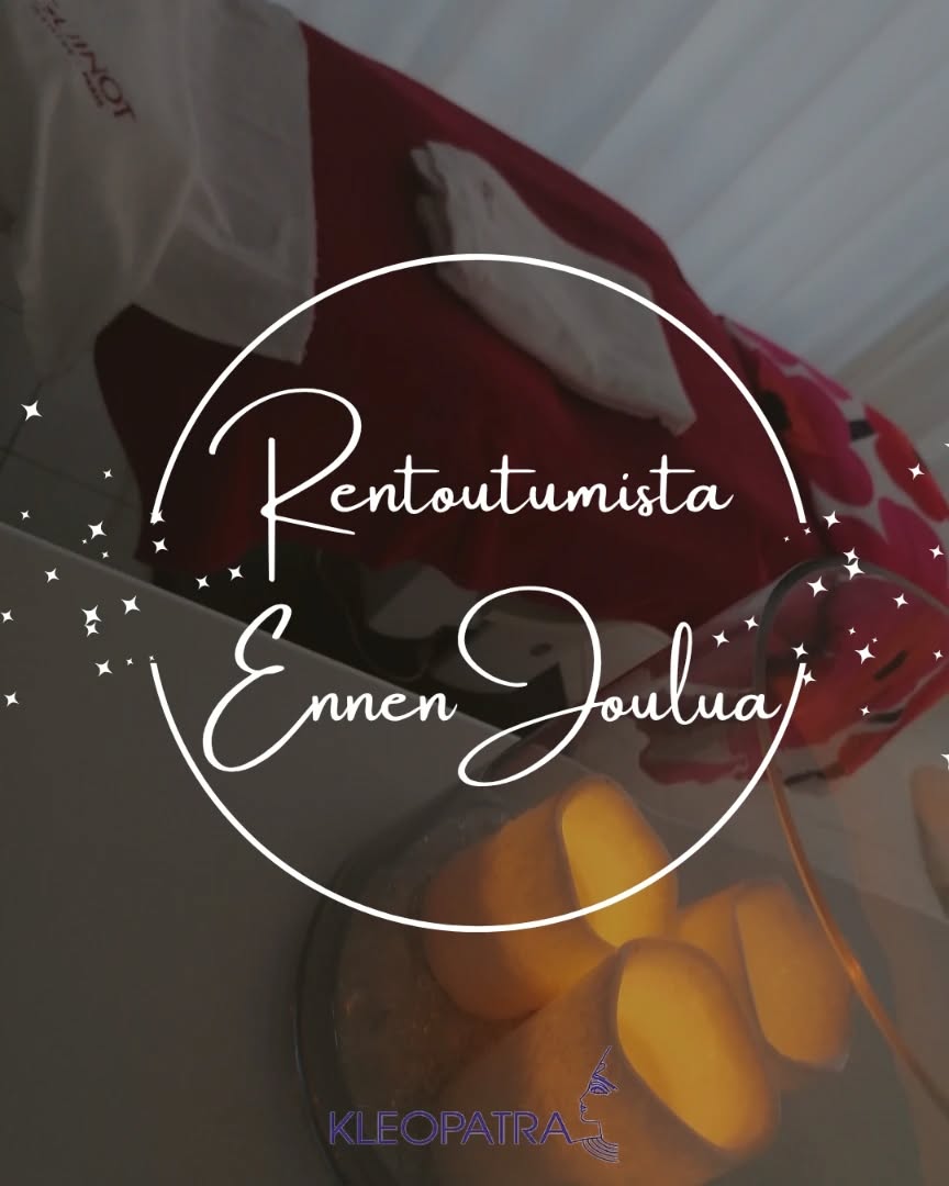 Uppoudu Joulun rauhalliseen aikaan hemmottelun kautta🤍
Viimeisiä mahdollisuuksia päästä rentoutumaan ennen Joulua:
❄️ La 13.12. 9-14
❄️ Ma 15.12. Klo 12-16
❄️ Ti 16.12. Klo 9-11
❄️ To 18.12. Klo 9-17
❄️ Pe 19.12. Klo 9-14
Pitkiä hoitoaikoja ei siis ole enää paljoa ja esimerkiksi viimeinen mahdollisuus tulla jalkahoitoon ennen Joulua on perjantaina 19.12.!
Varaa aikasi netistä tai soittamalla 050 552 7444 🤍
Sinut tervetulleeksi toivottaa Kleopatran väki🤍
#kauneushoitolakleopatra #joensuu