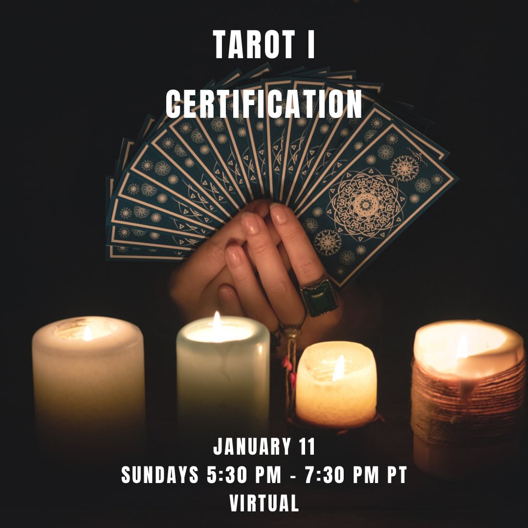 ✨ Tarot Level I Certification Begins Soon! ✨
Ready to deepen your intuition and learn the art of Tarot? Join us for a 12-week Level I Tarot Certification starting Sunday, January 11th!
🃏 When: Sundays, 5:30–7:30 PM
📅 Duration: 12 Weeks
In this immersive course, you’ll learn:
🔮 Major + Minor Arcana fundamentals
🔮 How to read spreads with confidence
🔮 Intuitive development + symbolism
🔮 Ethics of reading + building your personal style
If you’ve been feeling called to the cards, this is your sign to deepen your psychic skills.
4 Spots are left — you can read more at https://www.clius.org/group-certifications
#TarotTraining #TarotCertification #TarotLevel1 #IntuitionDevelopment #LearnTarot #SpiritualJourney #TarotClass #TarotCommunity