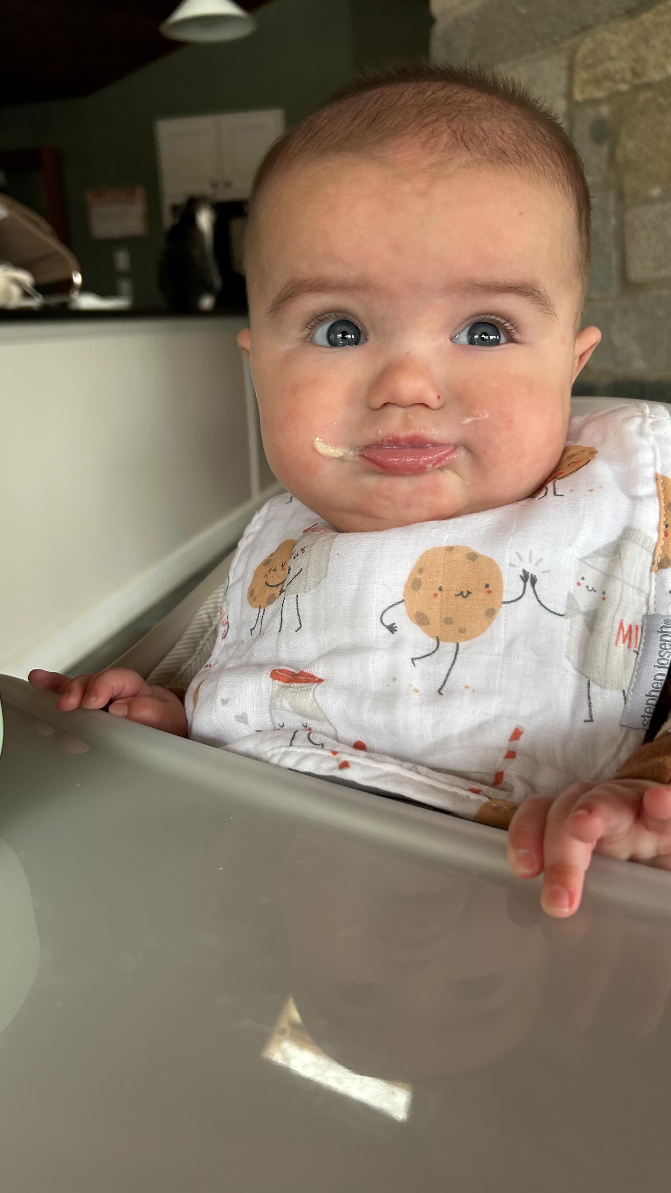 First foods with our sweet boy - Mr. Becks loved his baby oatmeal 🩵
Let’s be honest for a second. The first couple of months of becoming a parent are incredibly hard. I don’t think people talk about it enough. You are exhausted your whole life flips upside down and even your relationship with your partner shifts in ways you never expected. In those early weeks I wasn’t sure there were any good parts at all. It was the hardest chapter of my life and I wish more people talked about that so new parents could walk into it with clearer expectations. Or honestly with no expectations at all.
Becks will be five months next week and I can finally see the light. He is the sweetest happiest little guy and he brightens up every room he’s in.
So here’s the truth. Everything feels heavy and impossible for a while. And it gets better then worse then better then worse then better again. But even in the hardest moments there has never been a single part of me that wished for a different story.