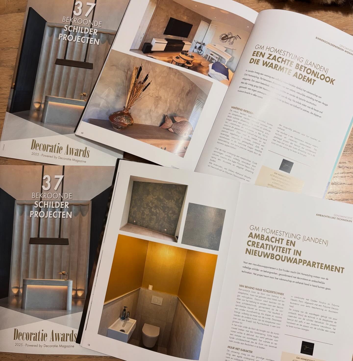 Mijn 2 genomineerde projecten in een prachtig boekje.
#trots #decoratieawards2025 #schilderwerk #decoratievetechnieken #ambachtelijketechnieken