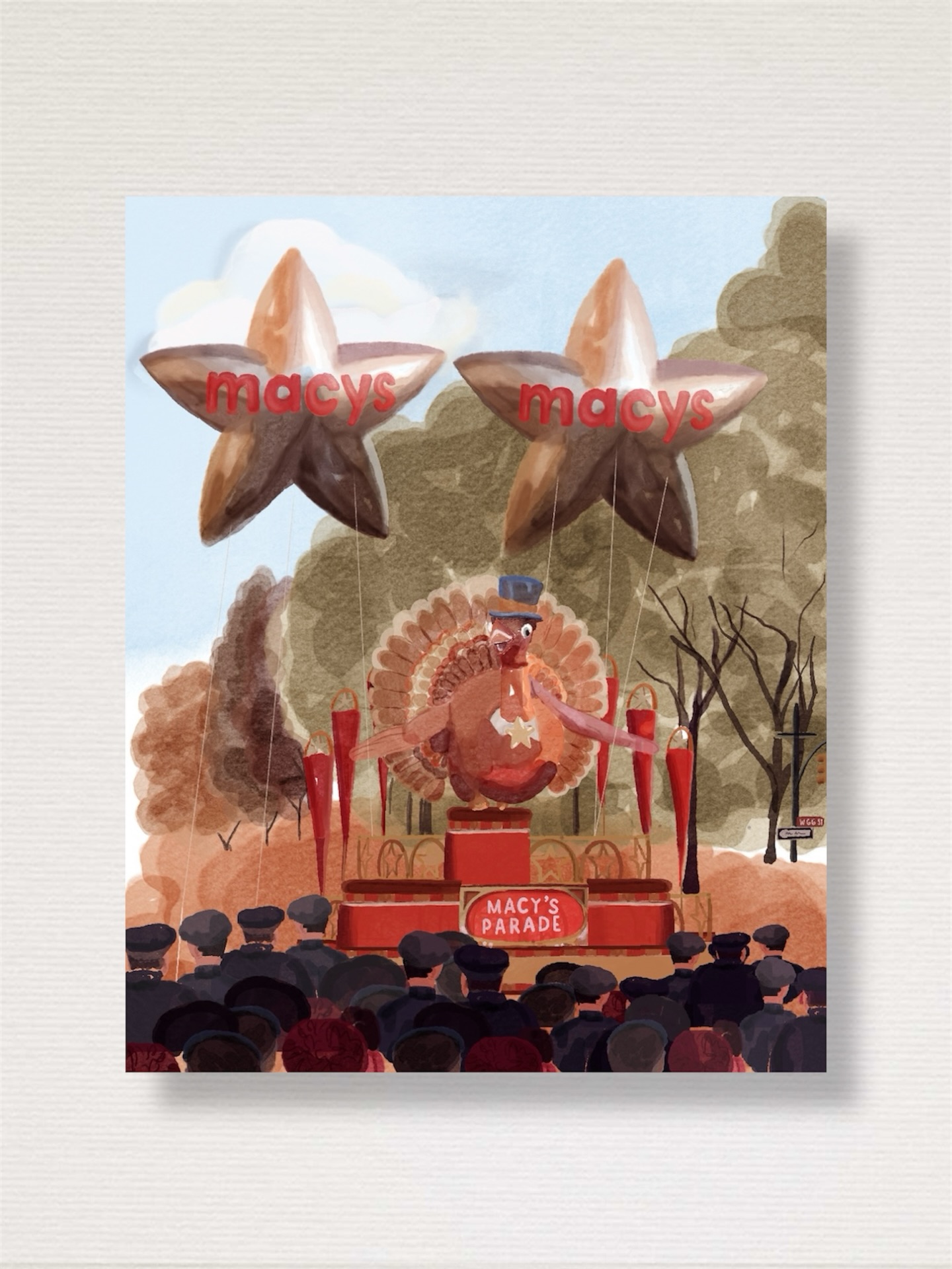 Happy Thanksgiving! 🍂💛
This year I’m extra thankful for the moments that inspire my art- like this watercolor based on one of my favorite photos I captured at the Macy’s Day Parade back in 2022. Feeling grateful for creativity, color, and all of you who support my work!