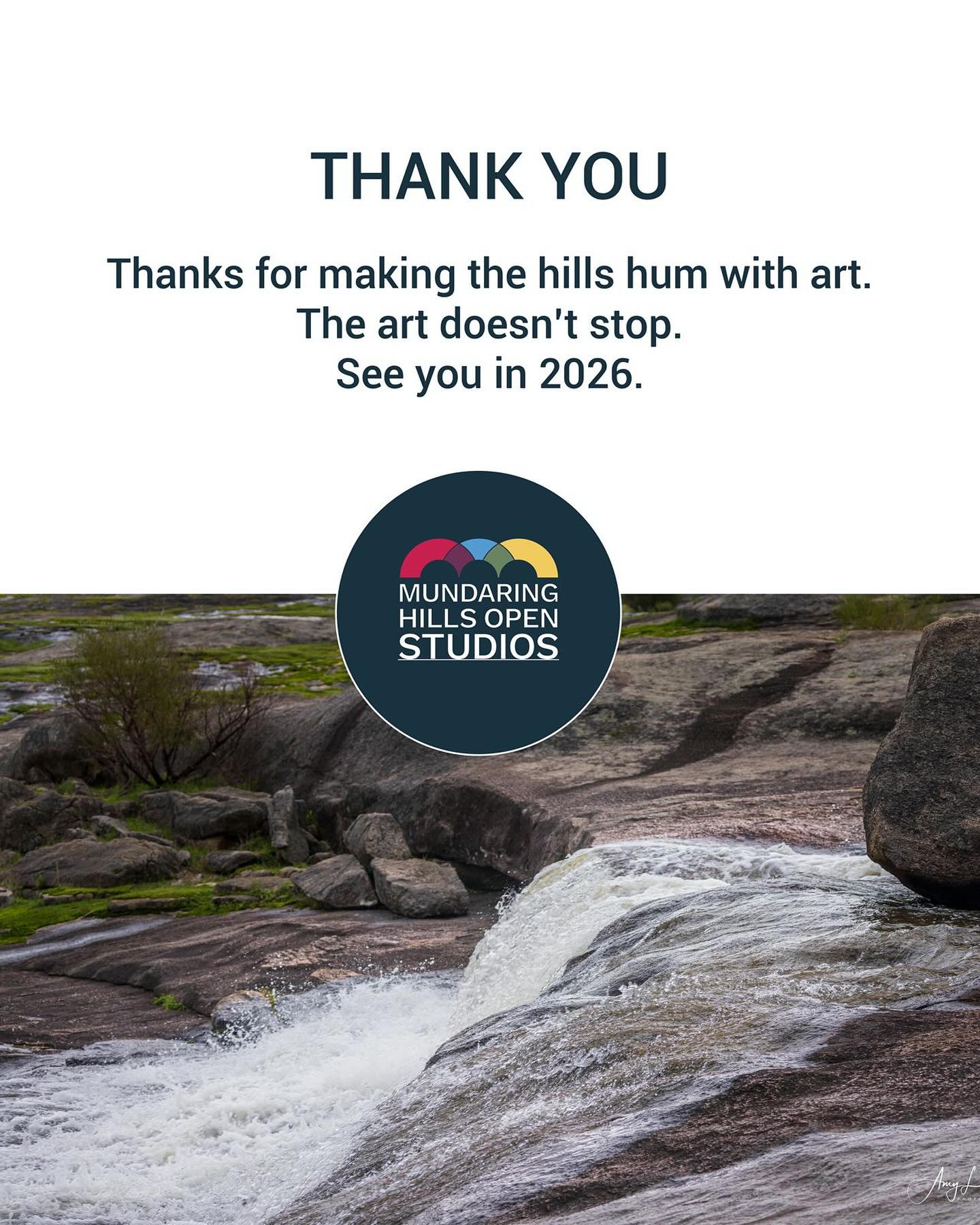 That’s a wrap on #MHOS2025 — and what an incredible couple of weeks it’s been. Massive thanks to everyone who made the trip up the hill, wandered through our studios, and showed love for local art. You brought the good vibes and we felt it.
But it doesn’t end here. We’ll be sharing stories, studio spotlights, and behind-the-scenes magic all year round. Got a question about an artist or planning your next hills escape? Drop us a message – we’re not going anywhere.
Stay curious, stay creative, and stay tuned. See you back in the bush for #MHOS2026.