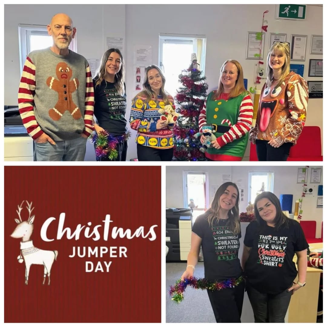 It’s ‘Christmas Jumper Day’ and our staff have been showcasing their best t shirts and jumpers for the occasion! Taking things one step further, our Business Support Team held an ‘ugly jumper Secret Santa’, scouring the internet for the worst one they could find for one another - it’s definitely made the office an interesting place to be today. See if you can pick out the members of Business Support from these photos!