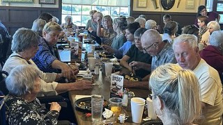 Thankful for Friends!
Friends of the Camarillo Library Volunteer Appreciation Breakfast
On October 20 we thanked our volunteers. We are fortunate to have a truly dedicated group of about 86 who put in more than 1200 hours each month! That’s close to 15,000 hours a year! The group enjoyed a breakfast get-together and the opportunity to spend time together in a relaxed atmosphere.
Photos:
Friends volunteers enjoying the meal and fellowship.
Laura Losito, Paul Holmer-Monte, and Jay Clancy working the check-In table.
Joline Warren and Amanda Irwin in sync.
#friendsofthecamarillolibrary #friendsbookstore #books #read #nonprofit #gentlyusedbooks #camarillo #volunteers #reading #donate #venturacounty #thankful