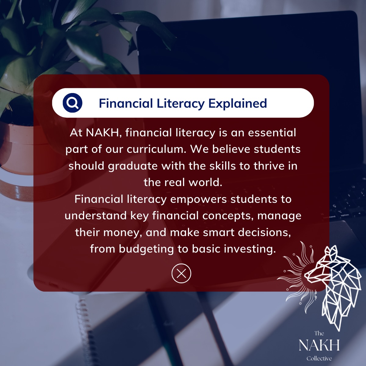 Financial Literacy Month may be wrapping up, but our commitment to financial education continues year-round. Our collaboration with @enriched.academy ensures learners understand budgeting, money management, and the business side of our profession. Preparing our future graduates means more than delivering a diploma, it means setting them up for success.