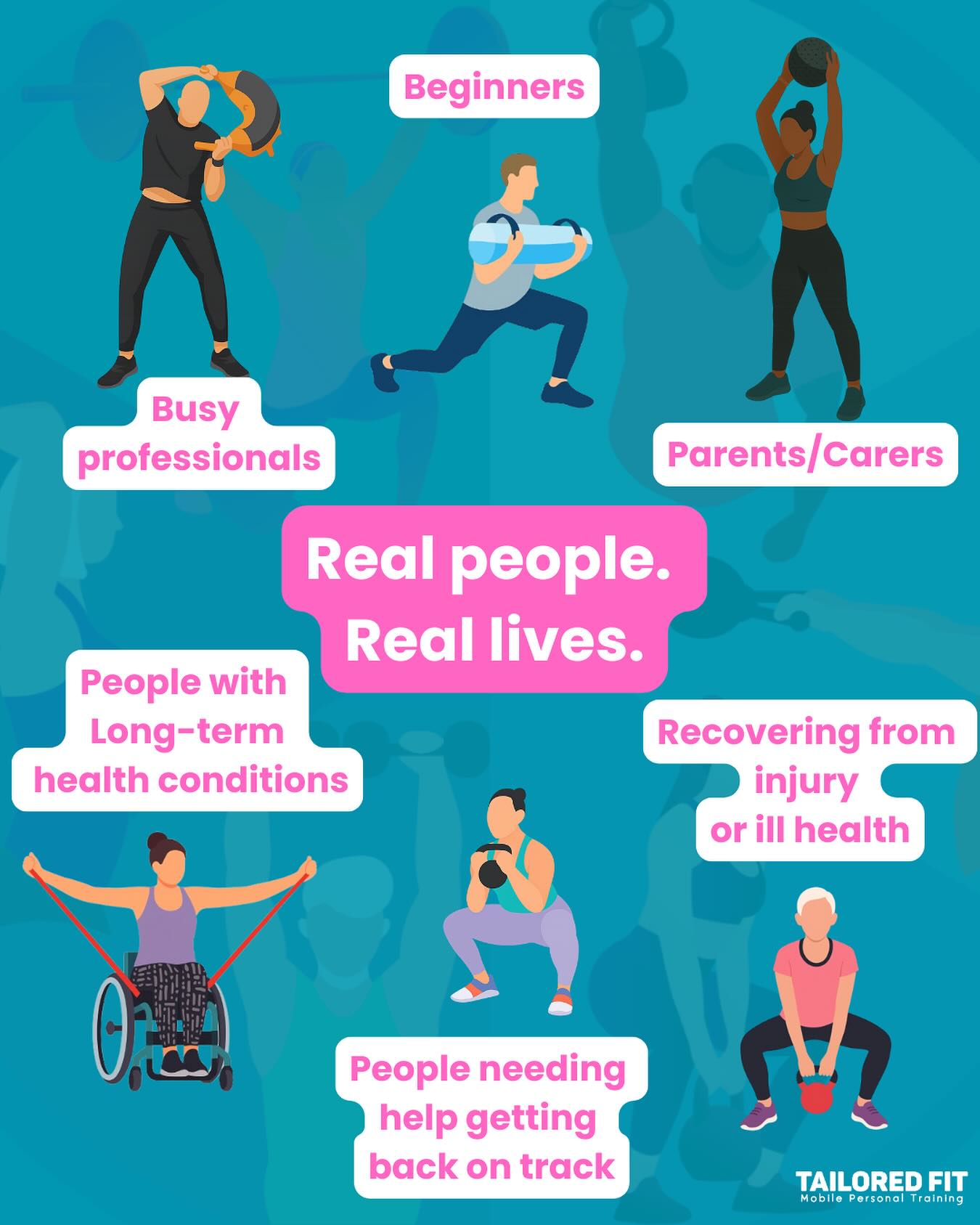 My work is simple: help real people of all ages and abilities move better, feel better and live better.
Whether you’re new to fitness, recovering from injury, managing a condition or just need guidance you can trust, I bring tailored support directly to your home.
#telfordpt #shropshirept #health #exercise #movement