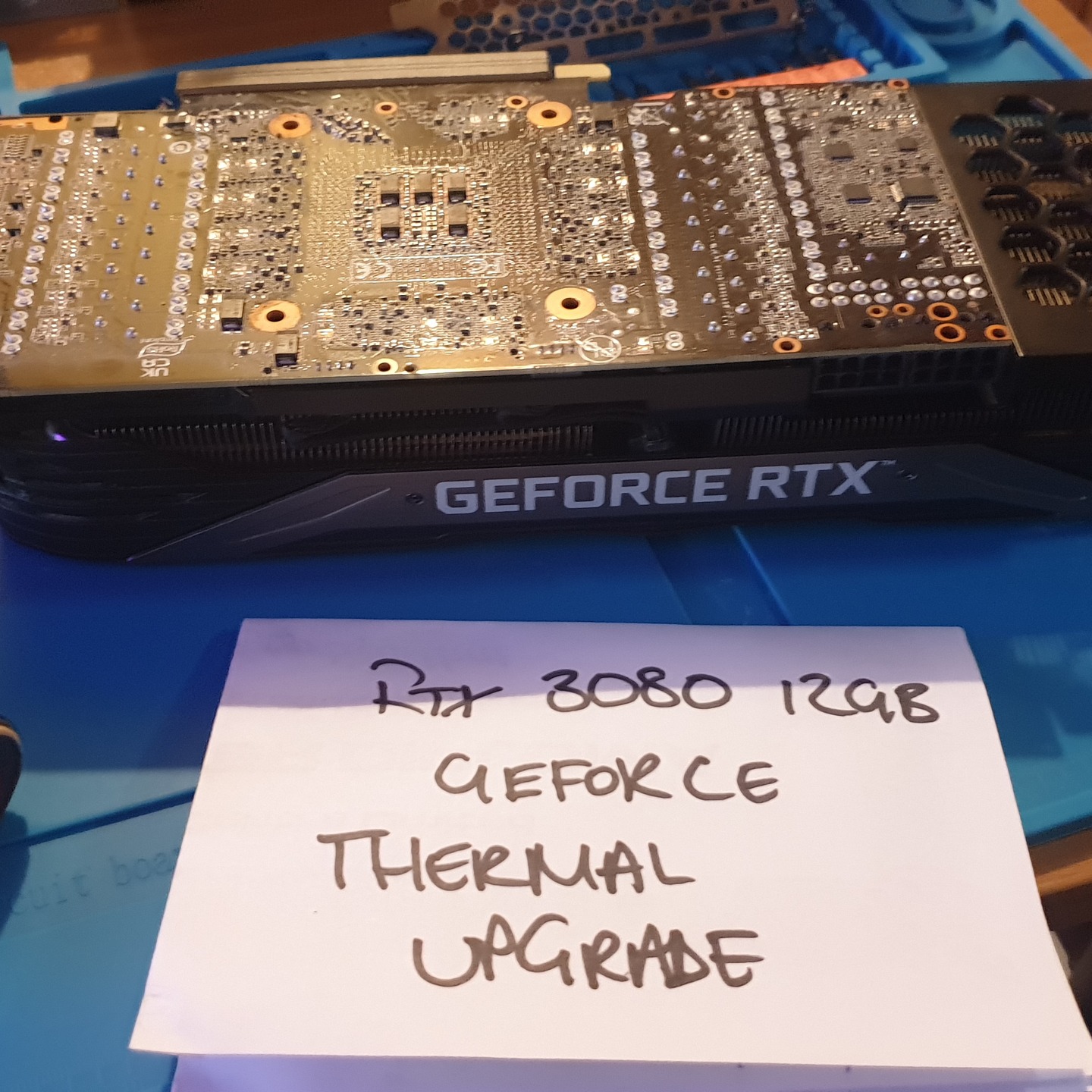Our services include:
Comprehensive diagnostics: We perform a full assessment to pinpoint the root cause of issues, whether it's overheating, driver errors, or component failures.
Deep cleaning: Your GPU is thoroughly cleaned of dust and debris, which can significantly improve airflow and reduce temperatures.
Thermal paste replacement: We remove old, degraded thermal paste and apply new, high-quality thermal compound to ensure efficient heat transfer from the GPU core.
Thermal pad replacement: Old thermal pads are inspected and replaced if necessary to maintain optimal cooling for VRAM and VRM circuits.
Component-level repair: Our advanced soldering skills allow us to address complex issues, including faulty capacitors, mosfets, and damaged ports.
Performance optimization: After servicing, we perform stress tests to ensure your GPU is running cool, stable, and delivering maximum FPS.
#nvidia #geforce