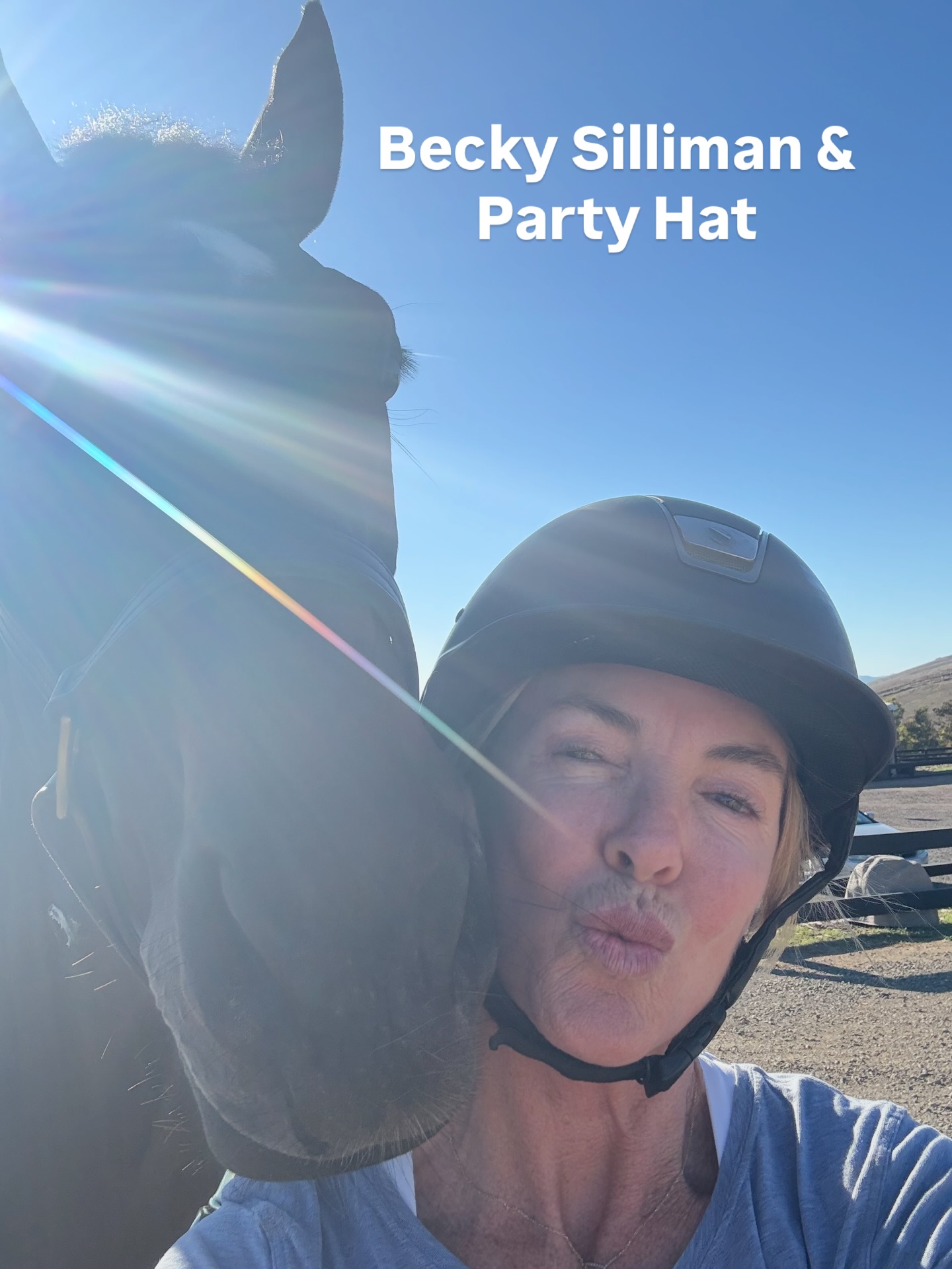 So excited to see these two head to the show ring… Becky Silliman and Party Hat! They are so in love already❤️