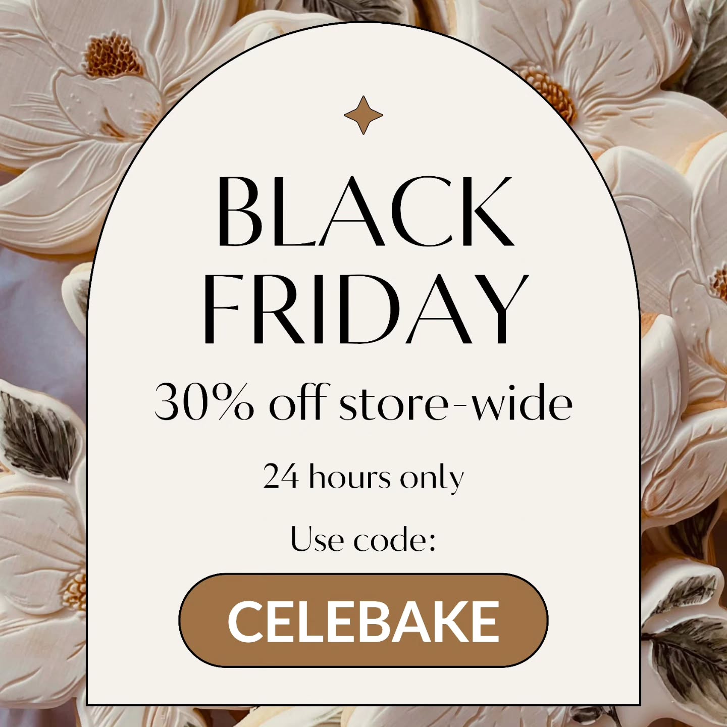 This is it… the final hours of our Black Friday sale!
Use code CELEBAKE for 30% OFF everything and give yourself a little treat (or two ).
We love being part of your baking journey, and nothing makes us happier than seeing your amazing cookie creations.
Thank you for sharing your passion with us – now go grab those supplies before the sale disappears tonight!
Every cookie starts with a little spark… make yours today!
#fondantcookies
#sugarcookies #cookiesofinstagram❤️