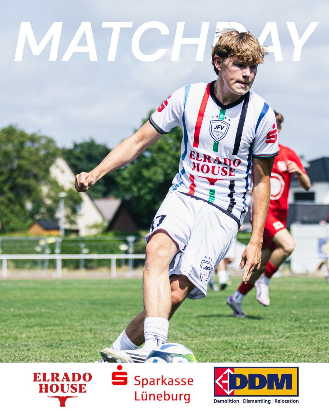 MATCHDAY!
Am Samstag spielt unsere U17 gegen die U17 vom VFB Oldenburg.
Kommt vorbei und unterstützt unsere U17!
Bild 1: @fotosvonaylin
Bild 2: @johns.fotos
Grafik: @louis.hanebeck
#jfvlüneburg