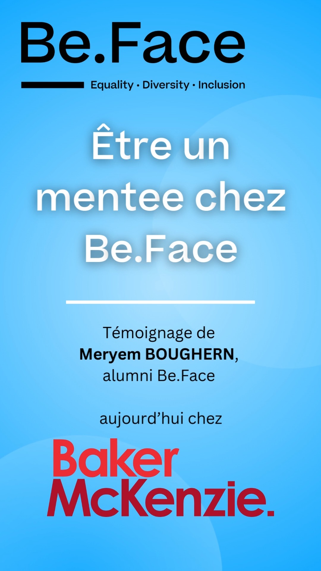 (FR)🎥 De mentee à avocate : le parcours inspirant de Meryem chez @Baker McKenzie
Découvrez comment le mentorat Be.Face a aidé Meriem à franchir les étapes vers sa carrière de rêve. Son témoignage prouve qu’avec le bon accompagnement, tout est possible !
👉 Envie de faire la différence ? Rejoignez notre réseau de mentors et mentees dès aujourd’hui.
-----------
(EN)🎥 From mentee to lawyer: Meryem's inspiring journey at Baker McKenzie
Learn how Be.Face mentoring supported Meriem in achieving her dream career. Her story shows that with the right guidance, anything is possible!
👉 Want to make an impact? Join our network of mentors and mentees today.
(NL)🎥 Van mentee tot advocaat: Meryem’s inspirerende traject bij Baker McKenzie
Ontdek hoe Be.Face-mentoring Meriem hielp om haar droomcarrière waar te maken. Haar verhaal bewijst dat met de juiste begeleiding alles mogelijk is!
👉 Wil jij ook het verschil maken? Word vandaag nog mentor of mentee.
#BeFace #successstory #inspiration #mentoring #mentor #mentorship #motivation #success #goals #lawyer #law #legal #lawfirm #lawyerlife #lawschool #lawstudent