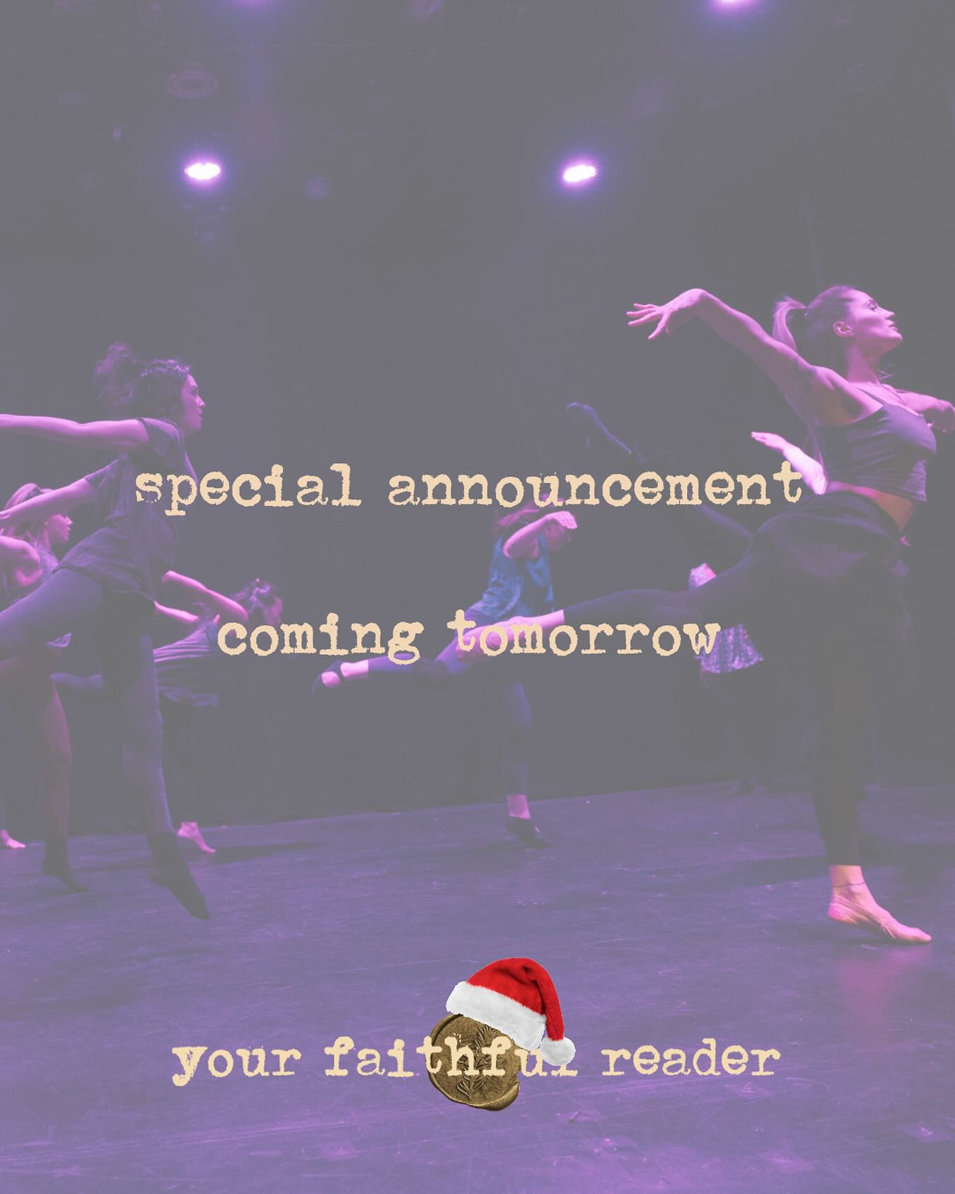 🎉🎁 Dear Faithful Community,
Ready to ring in the holiday season with Your Faithful Reader?! 👀 Check back on our Instagram TOMORROW for a special announcement. There are many ways you can celebrate the upcoming holidays with YFR and we’re just getting started! See you tomorrow 💕
#YourStoryMatters #SupportIndependentTheater #YourFaithfulReader