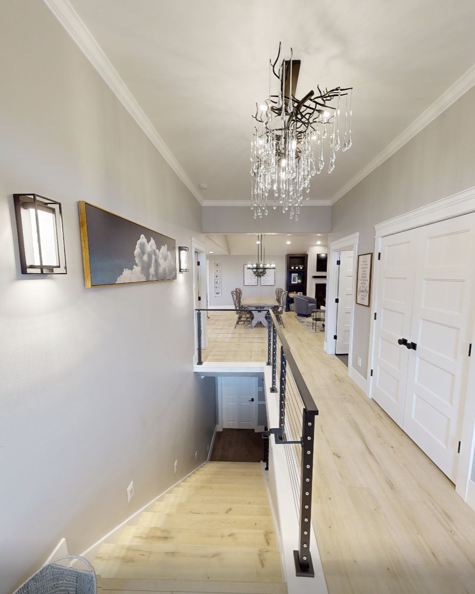 Staircase design that impresses. This architectural feature combines form and function, creating a stunning focal point in the home.
#Construction #ParkCity #CustomCraftsmanship