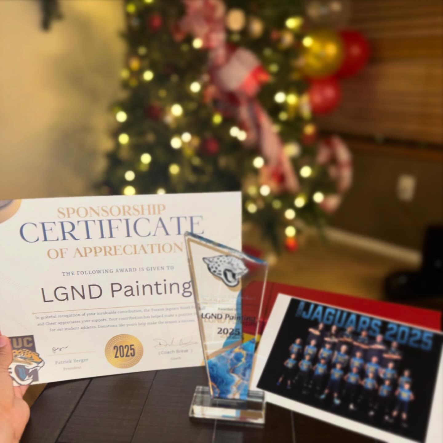 An unexpected and appreciated gift 🐆💎
Proud to support the Tucson Jaguars and be part of something bigger than business. Thank you flag division 🐾🏈💎🙌🏻