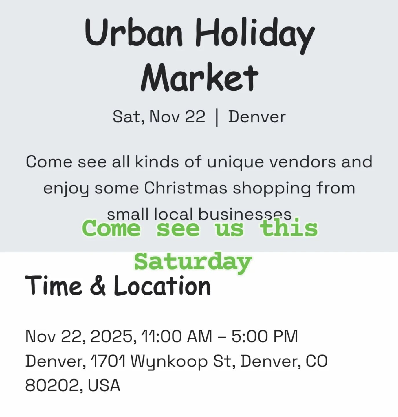 Come see us this Saturday right outside of Union Station! #denvercolorado #denver #popup_comics #popupstores #comics #collectables #pokemon #starwars #lordoftherings #marvel #dccomics