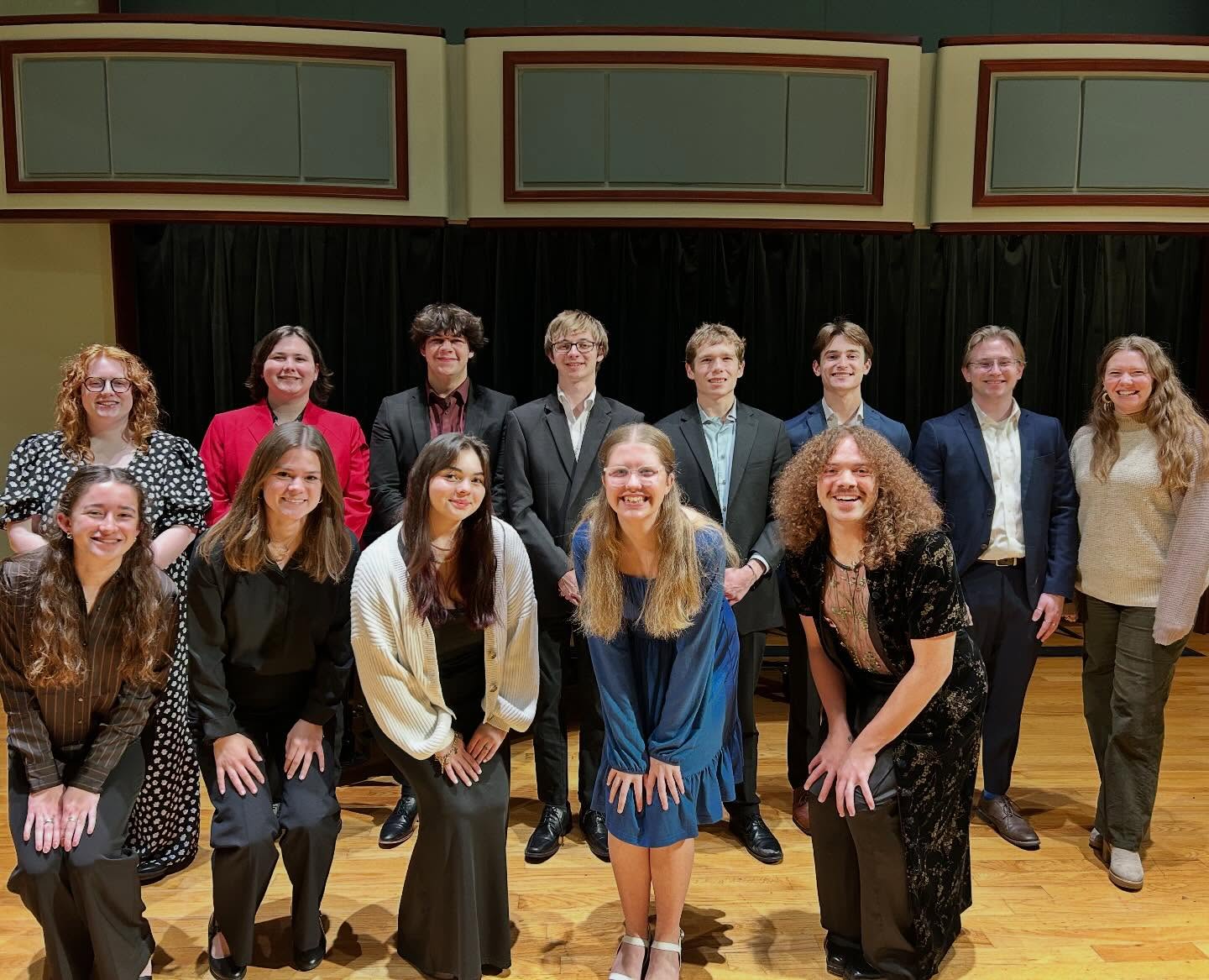 I am so proud of these students for putting on a wonderful Trumpet Studio Recital last night! 🎺 it’s my favorite part of the semester when we all get to witness the accumulation of all of the hard work they have been putting in. Now it’s time for a little break and then we come back with juries and finals! 🥳