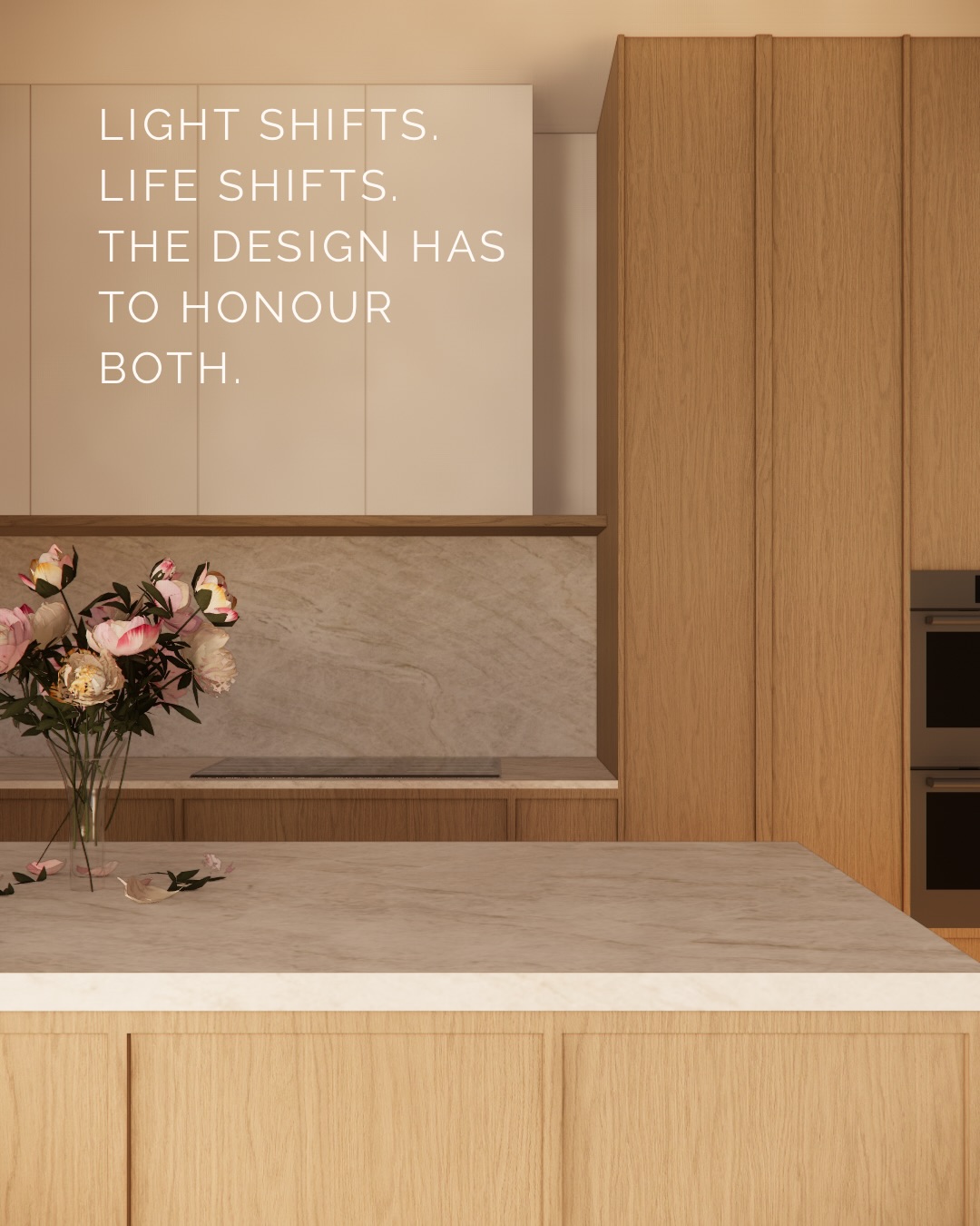 This isn’t something to notice at the end of a project.
It’s what you should be designing around from the very beginning.
Spend time understanding how light moves through your home at different hours, and where you’ll actually want to be during those moments. The best vantage point for sun and views can became the anchor for the layout.
When you work from home or linger over morning coffee, the light matters. It changes how the space feels, how functional it is, and how much you want to be in it.
Don’t leave light as an oversight - consider it a foundation.
Your future home will thank you.