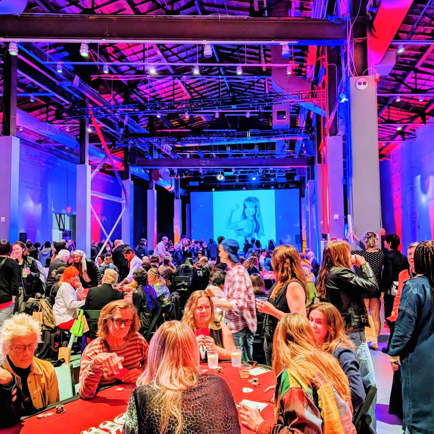 LESBIAN POKER NIGHT at The Geffen Contemporary at MOCA @moca featuring the iconic Dyke Deck #dykedeck created by the one and only Cathy Opie!! ๐
We brought lighting design to this special night with gaming and dance floor illumination. โ ๏ธโฃ๏ธโฅ๏ธโฆ๏ธ
#moca #dtla #losangeles #lighting #lesbian #poker #cards