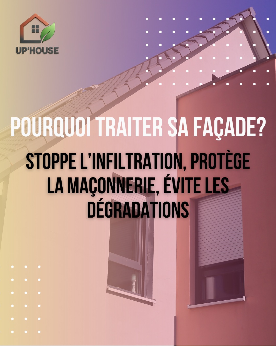 Pourquoi traiter sa façade ?
Traiter sa façade, c’est éviter des dégâts.
Un traitement protège votre maison de :
✔️ L’infiltration
✔️ La dégradation des matériaux
✔️ L’usure de la maçonnerie
👉 Moins de risques, plus de durabilité.
#UpHouse #TraitementFacade #ProtectionHabitat #RenovationMaison #TravauxMaison #FacadePropre #MaisonSaine #ArtisanLocal #Isere #RhoneAlpes