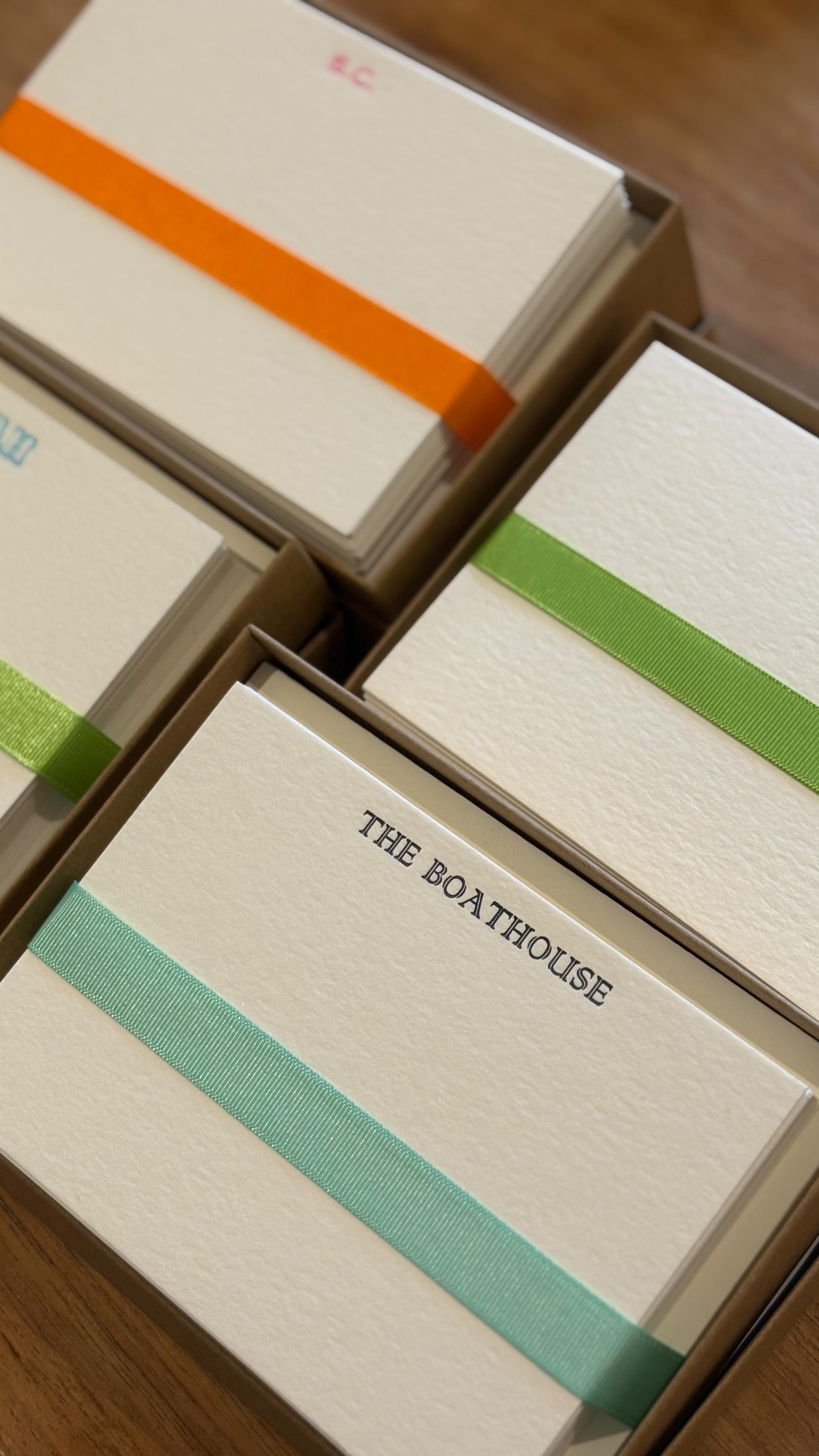 This week I have printed in neon pink, orange, silver, gold, green, yellow, navy blue, pale blue, bright blue, magenta and red.
I have printed first names, family names, house names and addresses.
And now these boxes are winging their way to every corner of the land.
Thank you so much for all your orders.