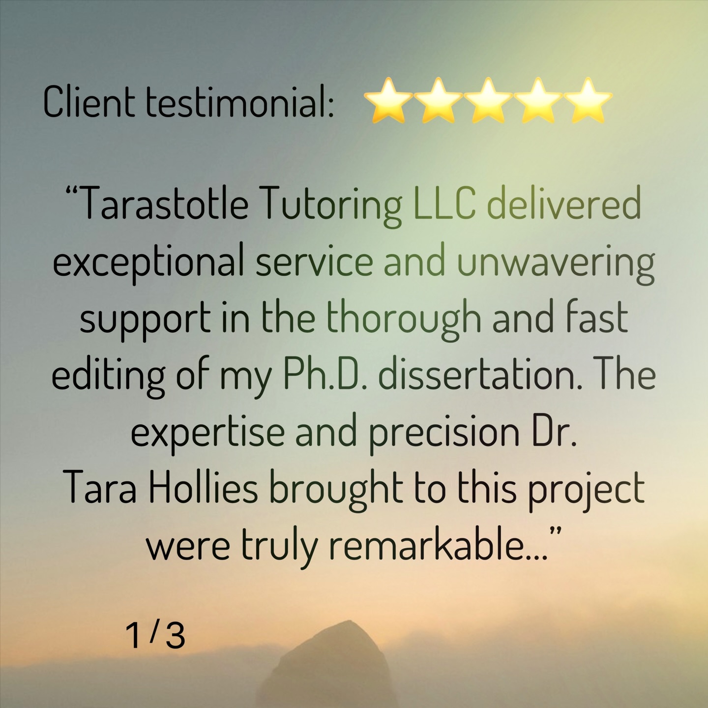Want to improve the quality of your writing but still retain your unique written voice?
AI editors or writers can’t do this, and many human editors also struggle to accomplish this balance.
I’ve spent over a decade helping family, friends, classmates, students, and clients with their writing. I am able to strike the balance between improving your writing without overtaking or changing your individual voice and flavor.
Dissertation coaching and editing is my specialty, but I’ve assisted clients with a wide range of writing projects.
Want to learn more? You can email me to set up a short informational meeting free of charge: tarastotletutoring@gmail.com
You can also submit an inquiry form on my website (link in bio)
.
.
.
.
.
.
#dissertation #phd #gradschool