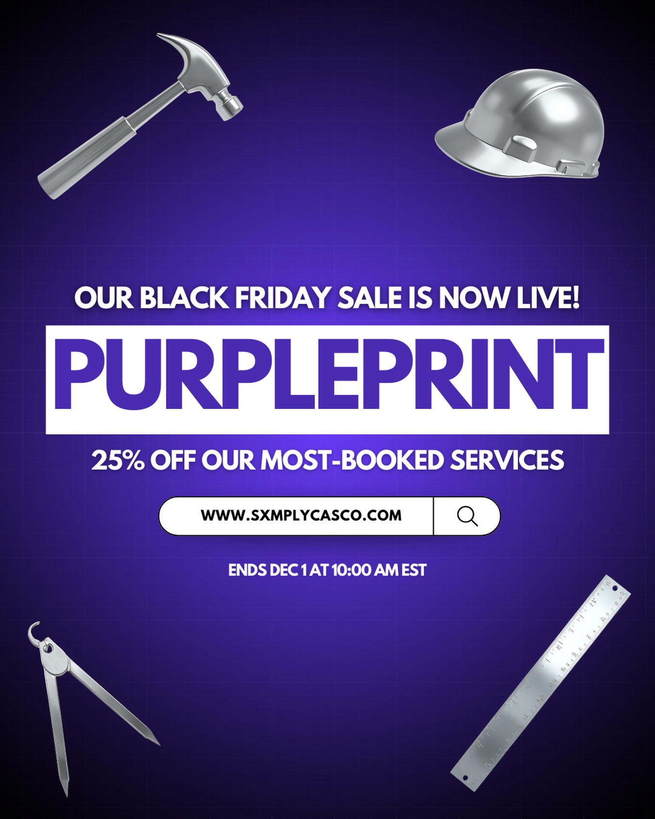 It’s go time. The Purple Print Black Friday Sale is officially OPEN. 🎉💜
Your DIY era? Consider it retired.
Get 25% off our 6 most-booked services now through Monday, December 1 at 10:00 AM EST.
Run, don’t walk → www.sxmplycasco.com/blackfriday
Link in bio ✨
#ThePurplePrint #BrandGlowUp #SXMPLYCASCO #BrandDesign #CreativeEntrepreneur WomenInBusiness BrandIdentityDesigner RebrandYourBusiness BlackOwnedDesigner