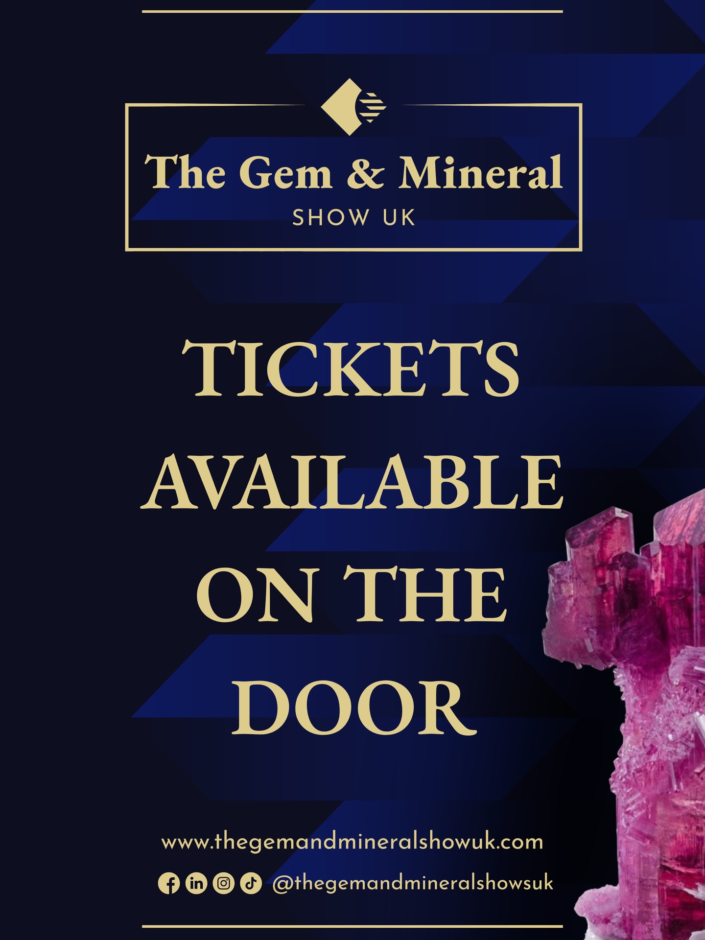 Pre-sale has now ended, but don’t worry - tickets are available on the door all weekend! 🎟️✨
#thegemandmineralshow