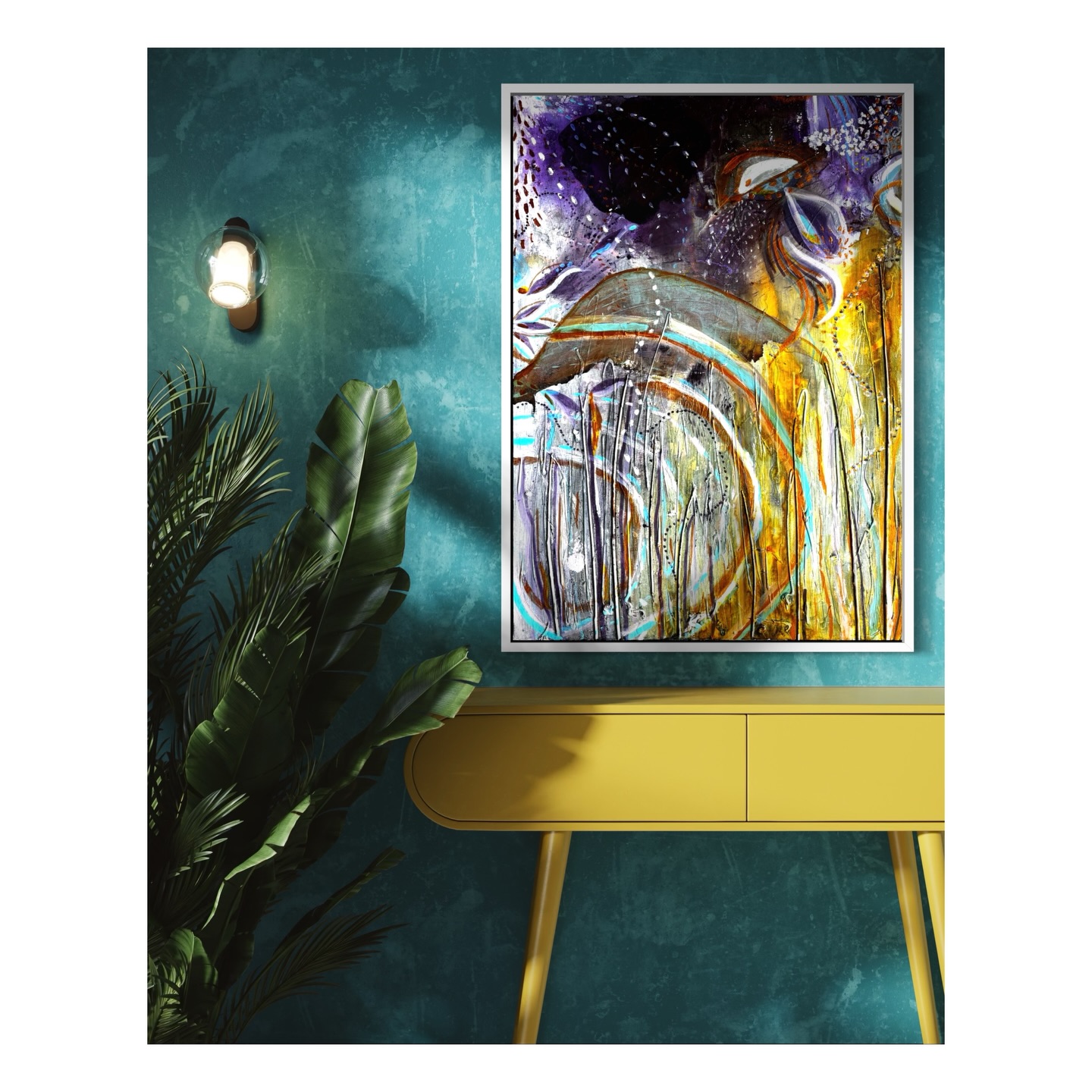 Voyage insulaire II
In situ
Le pouvoir du lien, celui de sâentourer : des rayons qui se dĂ©ploient sur la toile comme des rayons de soleil, ou comme les ondes qui se forment Ă la surface de lâeau lorsquâun caillou ou mĂȘme une brindille y tombe #artiste #abstractart #artcollection