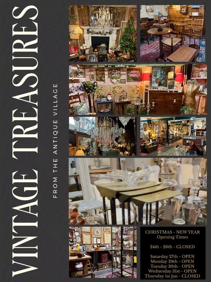 Spotted the perfect Christmas gift on one of our dealers’ pitches? 🎄
Just let us know — we’re always happy to help with enquiries.
www.theantiquevillage.co.uk
#christmasgiftideas #christmas #decorative #christmasgifts #christmasshopping #vintagetreasures #theantiquevillagedevon #devon #somerset #devonantiques
#antiquesdevon #antiquehome #antiquefurniture #antiquecollector #antiquedecor
#AntiquesShopping #AntiqueEnthusiast #antiquedealersofinstagram #interiordesign #vintagefurniture #antiques #vintage #vintagefinds #vintageforsale #antiquesforsale #antiquefinds #vintageshop #antiqueshop