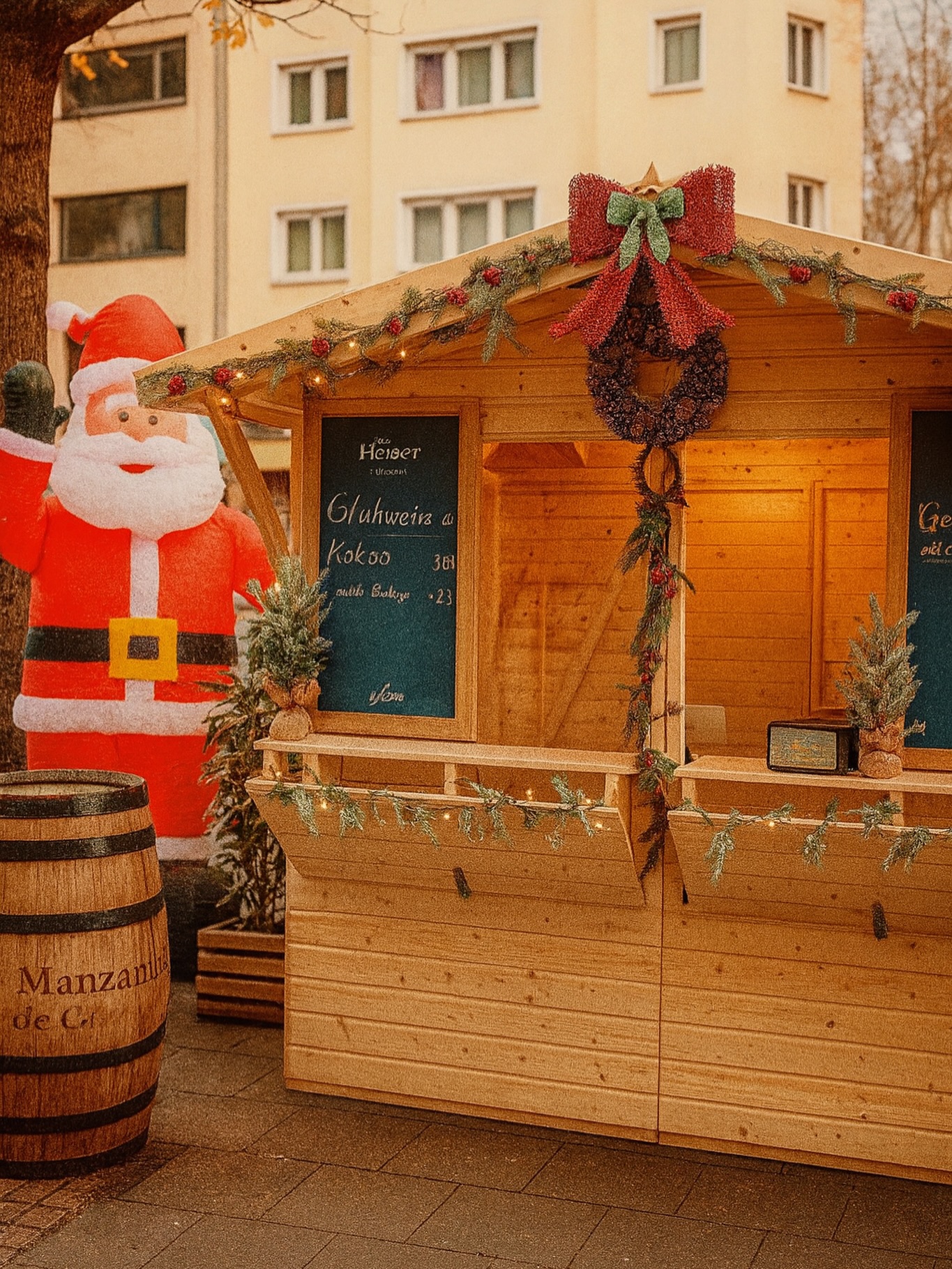 ✨Der Weihnachtsstand steht – jetzt kann’s richtig losgehen!
Glühwein heiß, Stimmung warm und Santa passt auch auf 😉
Kommt vorbei und gönnt euch ’nen Moment Weihnachtsfeeling mitten in der Stadt. 🎄🔥
#SupportYourLocal #GlühweinSeason #XmasVibes#weihnachtsmarkt #grünkohl