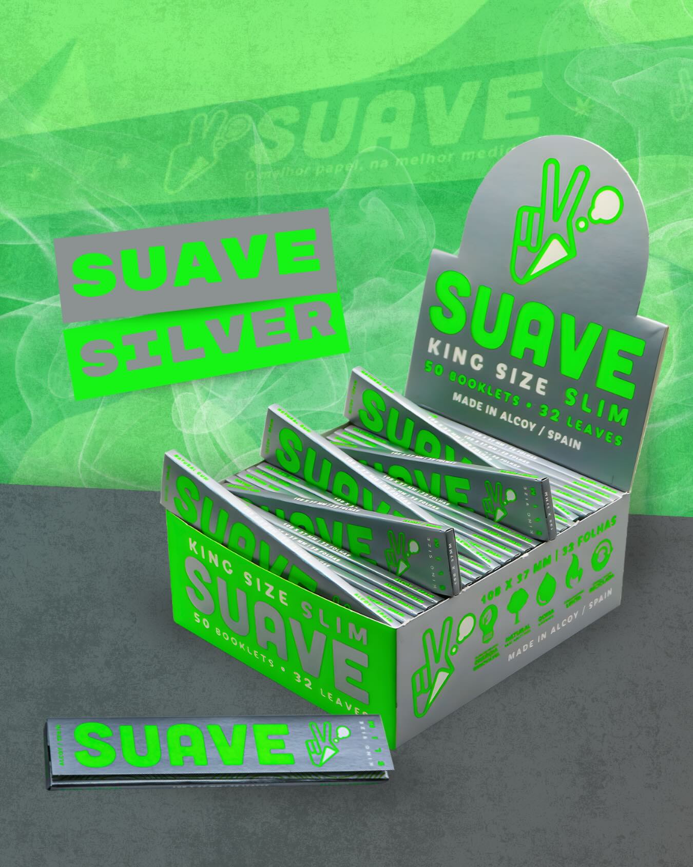 Suave Silver ✨
Essa já é bem conhecida por aí!
A nossa Suave Silver é leve na puxada e devagar na combustão, bem do jeito que tem que ser pra uma sessão bem suave! 🔛🔥