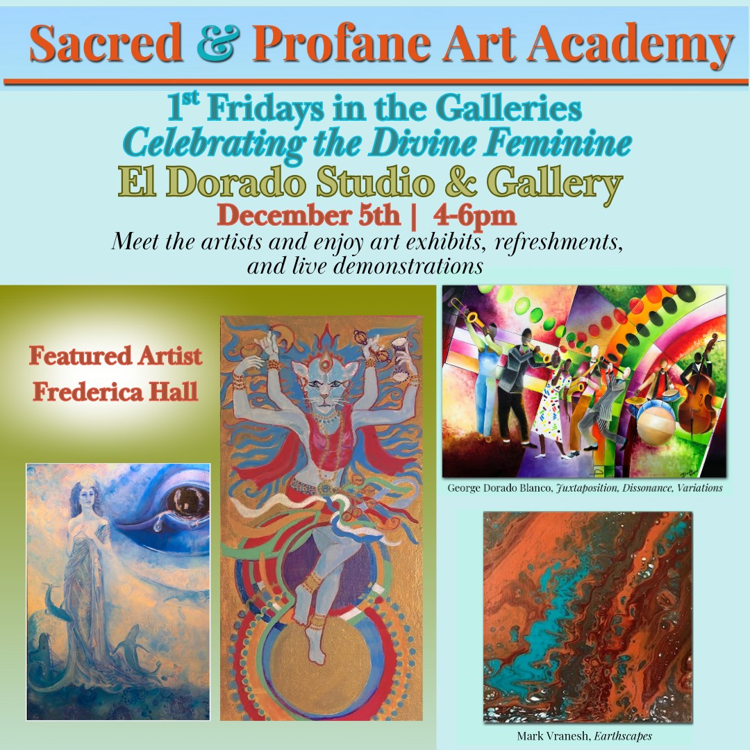 Mark your calendars for the next 1st Fridays in the Galleries - Celebrating the Divine Feminine happening on December 5th, featuring Frederica Hall along with Rev. George Dorado Blanco, Mark Vranesh, Kari Valles, Trevan Segle and other guest artists. Enjoy light refreshments, live demonstration, and the creative energy that fills the galleries!
✨ Don’t miss this creative night! #SedonaArt #ArtExhibit
