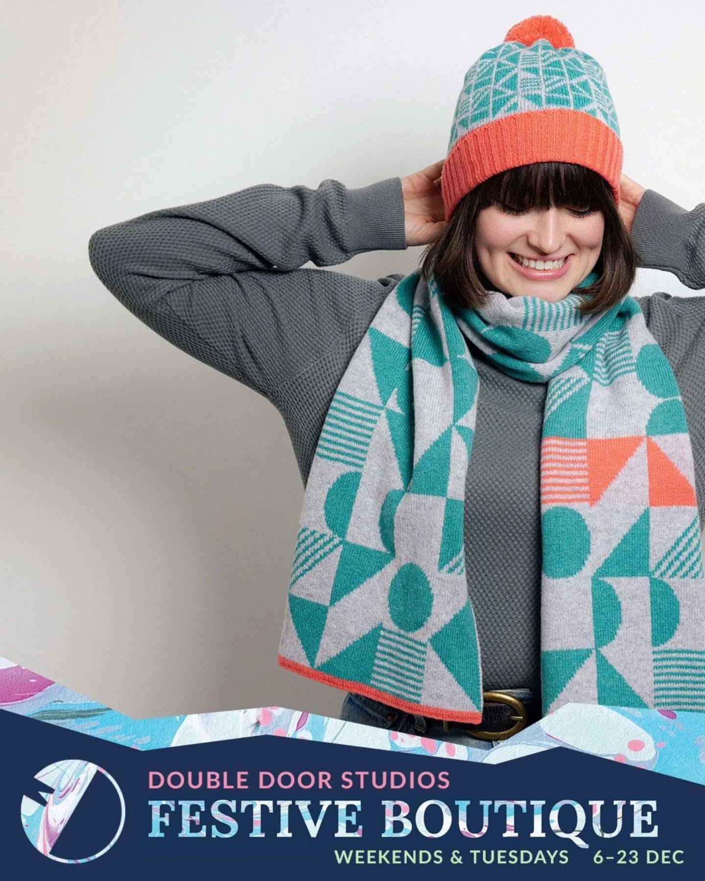 From the 5th of December, you'll find a fab selection of my lambswool accessories @doubledoorstudios Festive Boutique in Dundee. They'll be open Tuesdays and weekends right through till the 23rd December. Check the post for full opening times.
They'll also have lots of other beautiful makers' work for you to buy. So, make your gifts extra special this Christmas and shop small! 😊
#doubledoorstudios #dundee #shopindependent