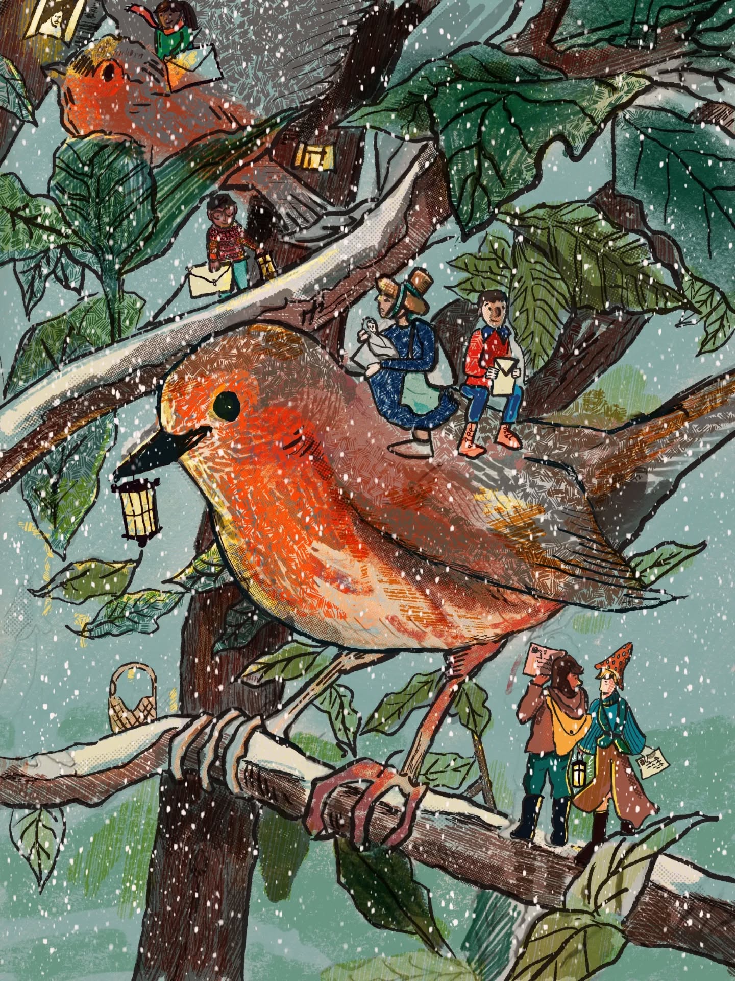 Long time no see insta feed! As I'm in the process of designing my yearly Christmas card to send out to friends and family (and about to put the Christmas tree up) I thought I'd share last year's design!
.
A human made this, without AI, on Procreate.
.
.
.
.
.
#christmas #christmascard #illustration