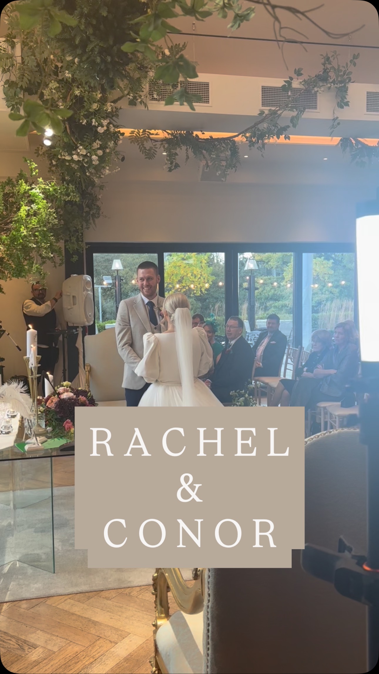 Rachel & Conor!
This gorgeous wedding ceremony took place in The Granary of @cabracastlehotel - a beautiful light filled space with fabulous styling and amenities, just perfect for this happy occasion. Celebrant Lorraine McCarthy @celebrantireland led a really lovely service, with @dashacaffreyphotographer on photo. Rachel’s dress was out of this world and I had the best view in the house!