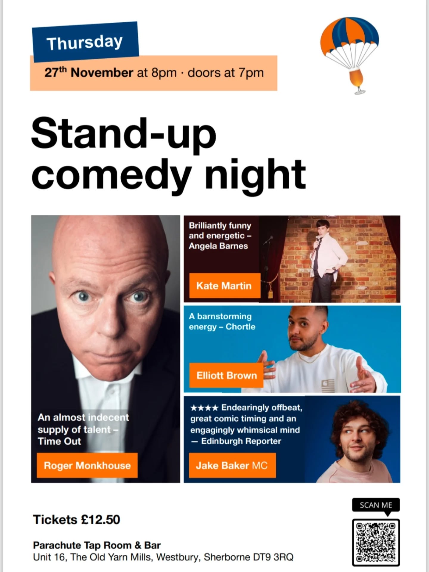 Only a few tickets left for our comedy night on Thursday so make sure to get yours before we run out !!
We'll also have food from Little Van Rouge on Thursday too to keep you fed while you enjoy the show