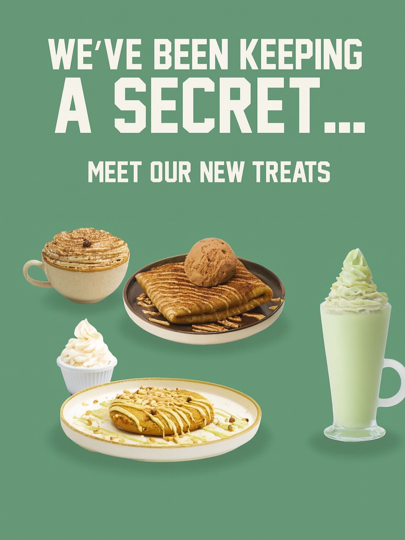 Pssst… on vous cachait un secret. 🤫
Nos nouvelles douceurs sont enfin là !
Des créations hivernales, réconfortantes et gourmandes comme jamais. Le Matcha, chocolat chaud & plus!
Disponible dès maintenant chez Dolce Dessert ! 💚✨