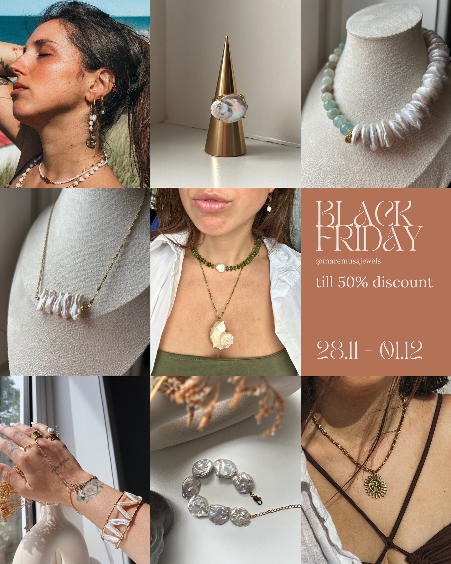 BLACK FRIDAY WEEKEND IS HERE ✨
Shop till 50% off!
#blackfriday #blackfridaydeals #blackfridayweekend #blackfridaysale #jewelrysale
